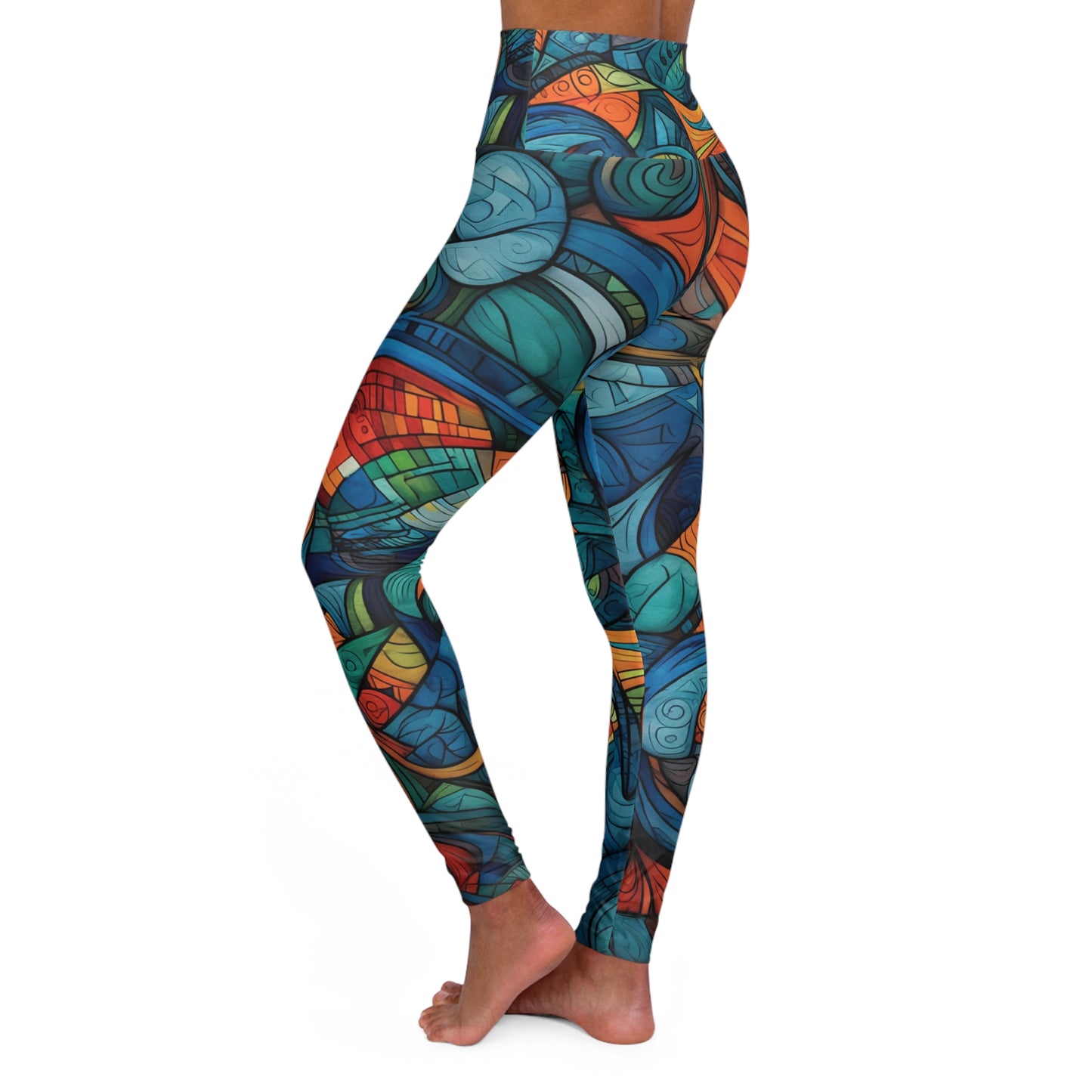 High Waisted Leggings - Picasso-Andalucia.