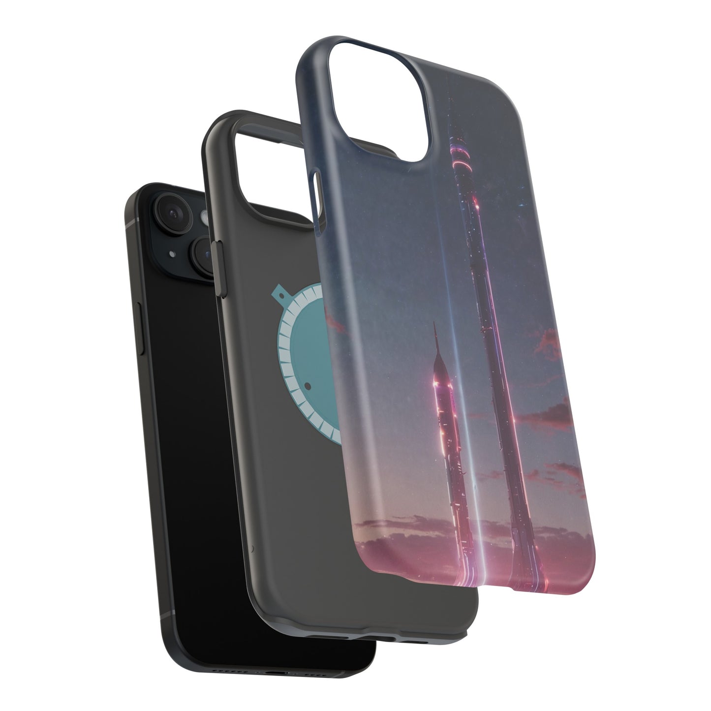 MagSafe Tough iPhone Case - Galactic Cyberpunk