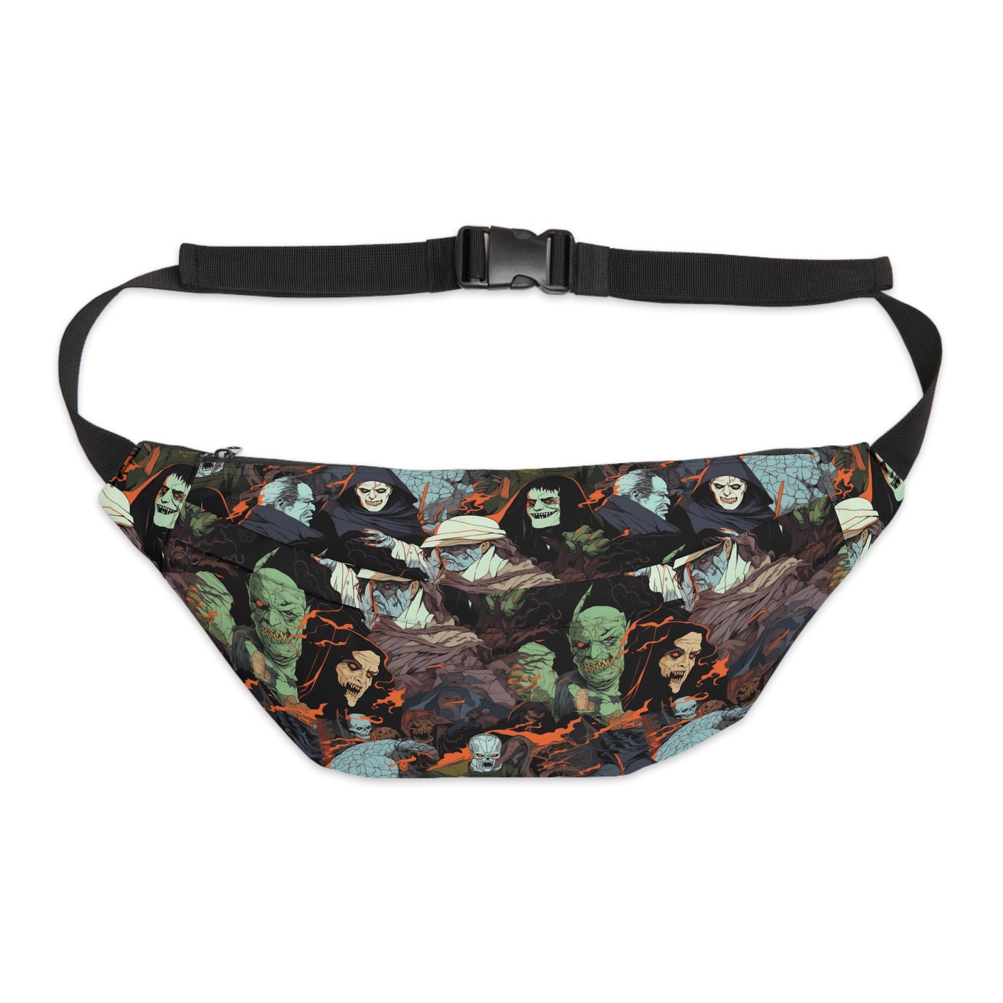 Large Fanny Pack/Bum Bag - Spooky Monsters Anime Alpha