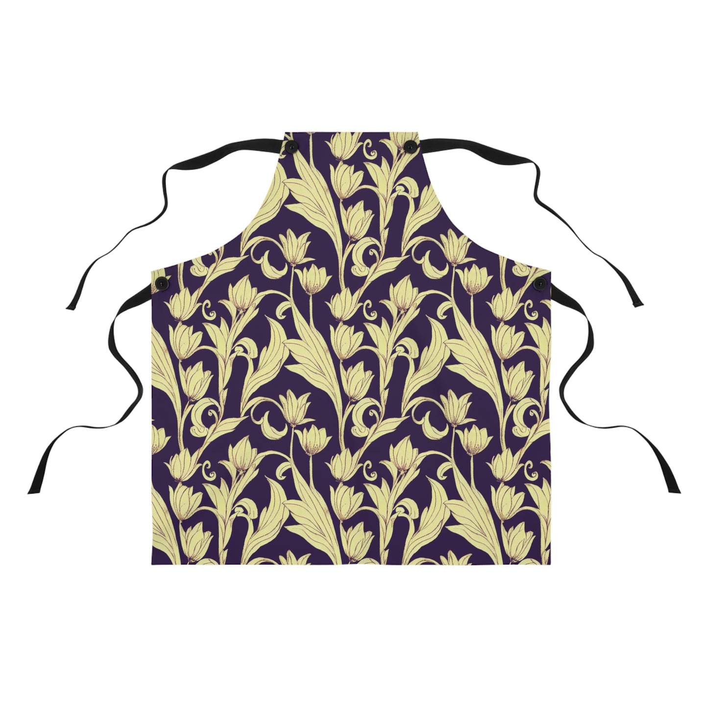Canvas Apron - Baroque Blossom Damask