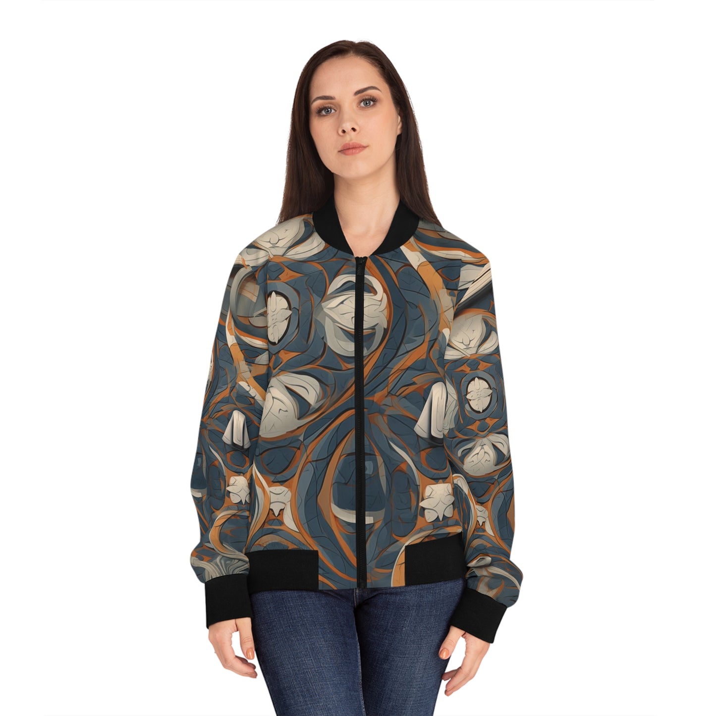 Women's Bomber Jacket - Snow trooper Renaissance Painting