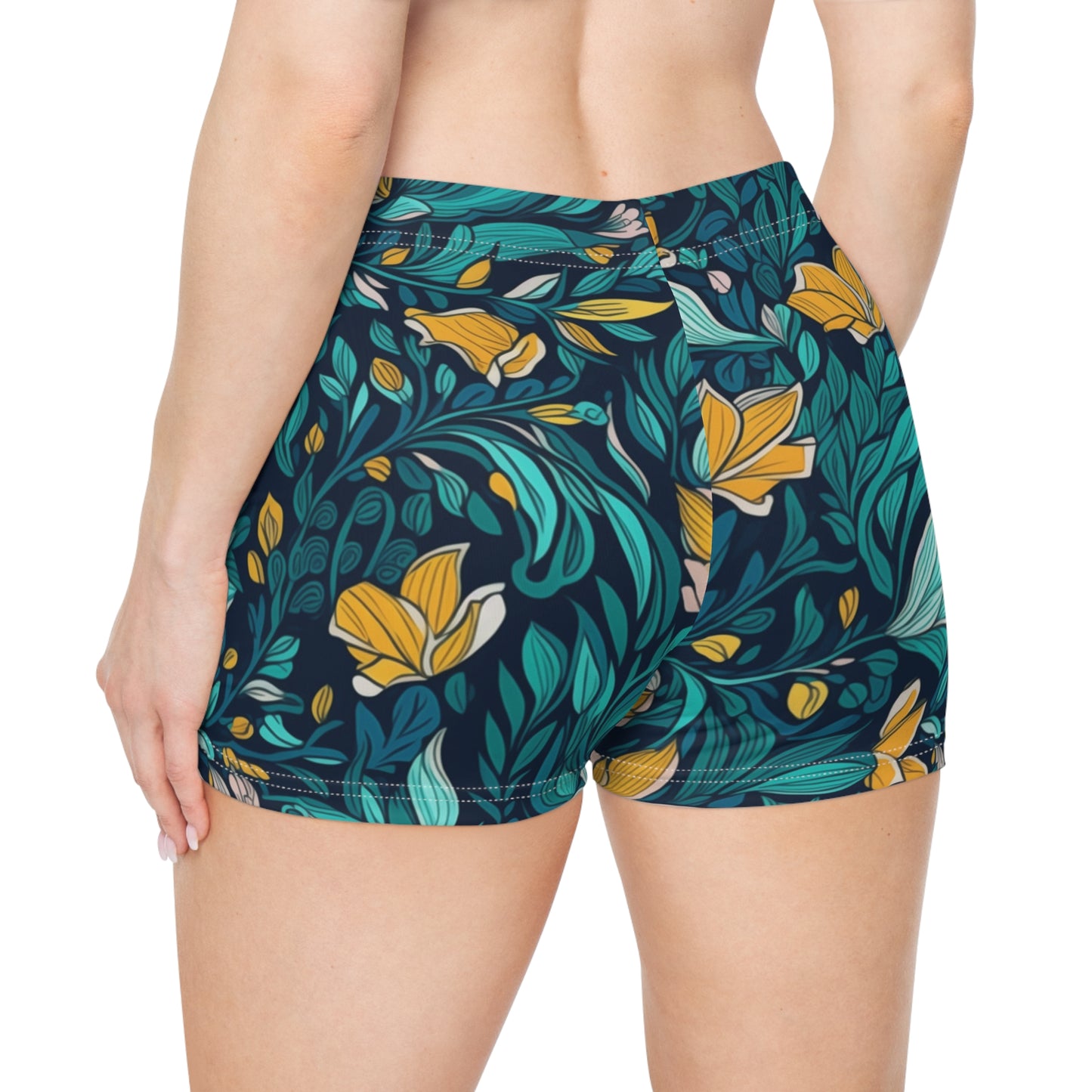 Workout Shorts - Bogdana Juizde Fora Ditsy Floral