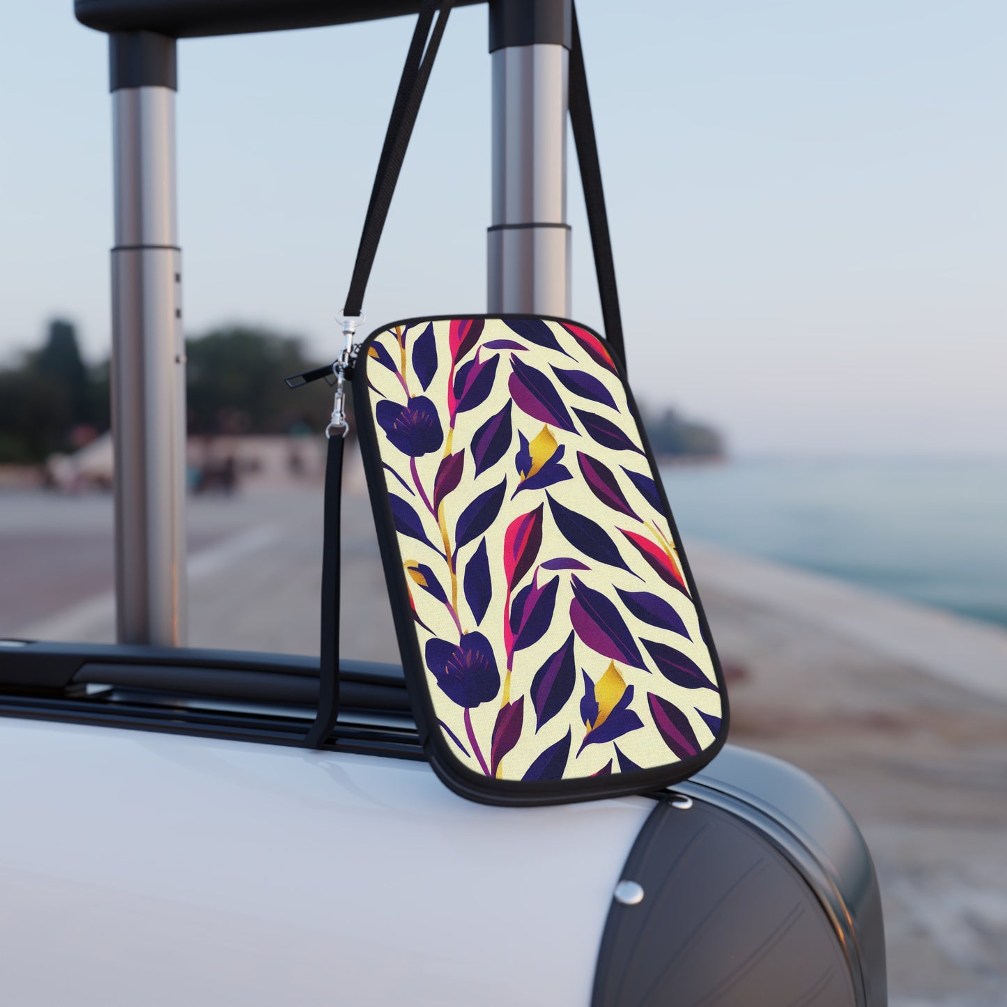 Passport Wallet - Violet Flourish Damask