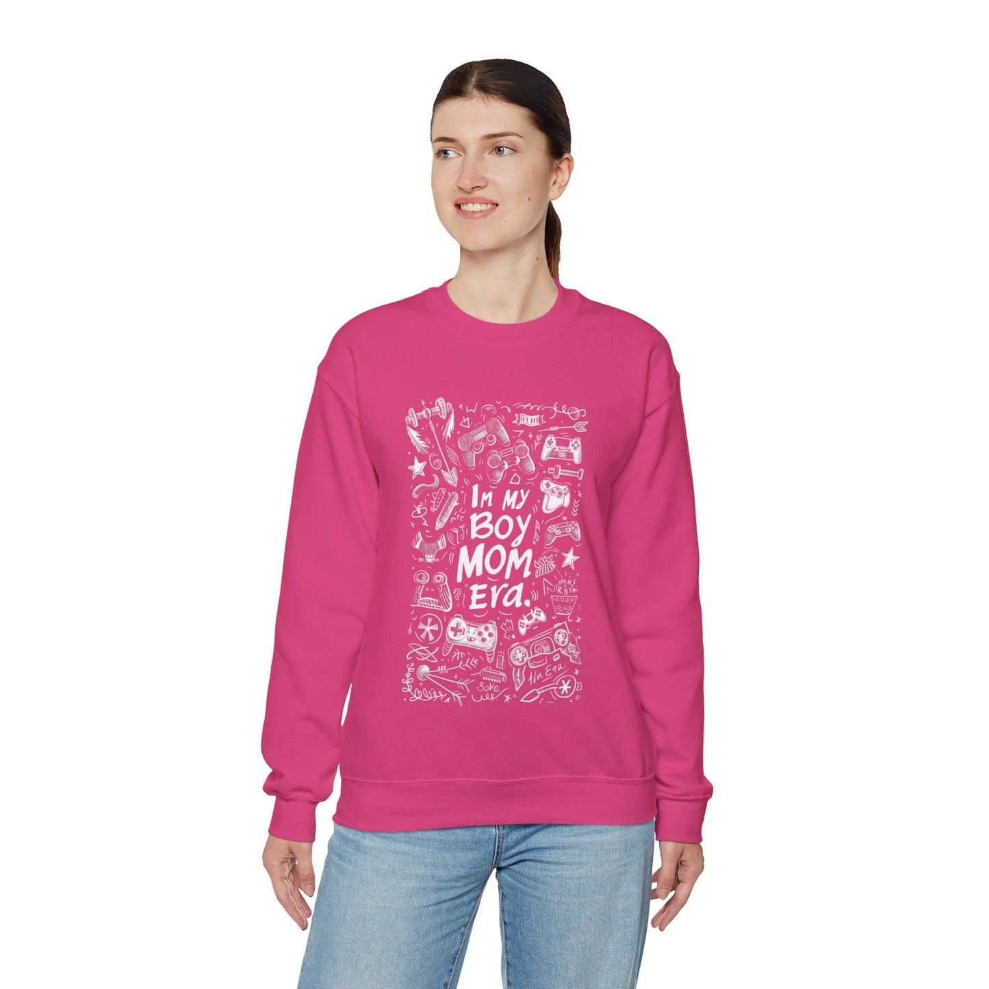 Unisex Heavy Blend™ Crewneck Sweatshirt - In My Boy Mom Era - Gamer