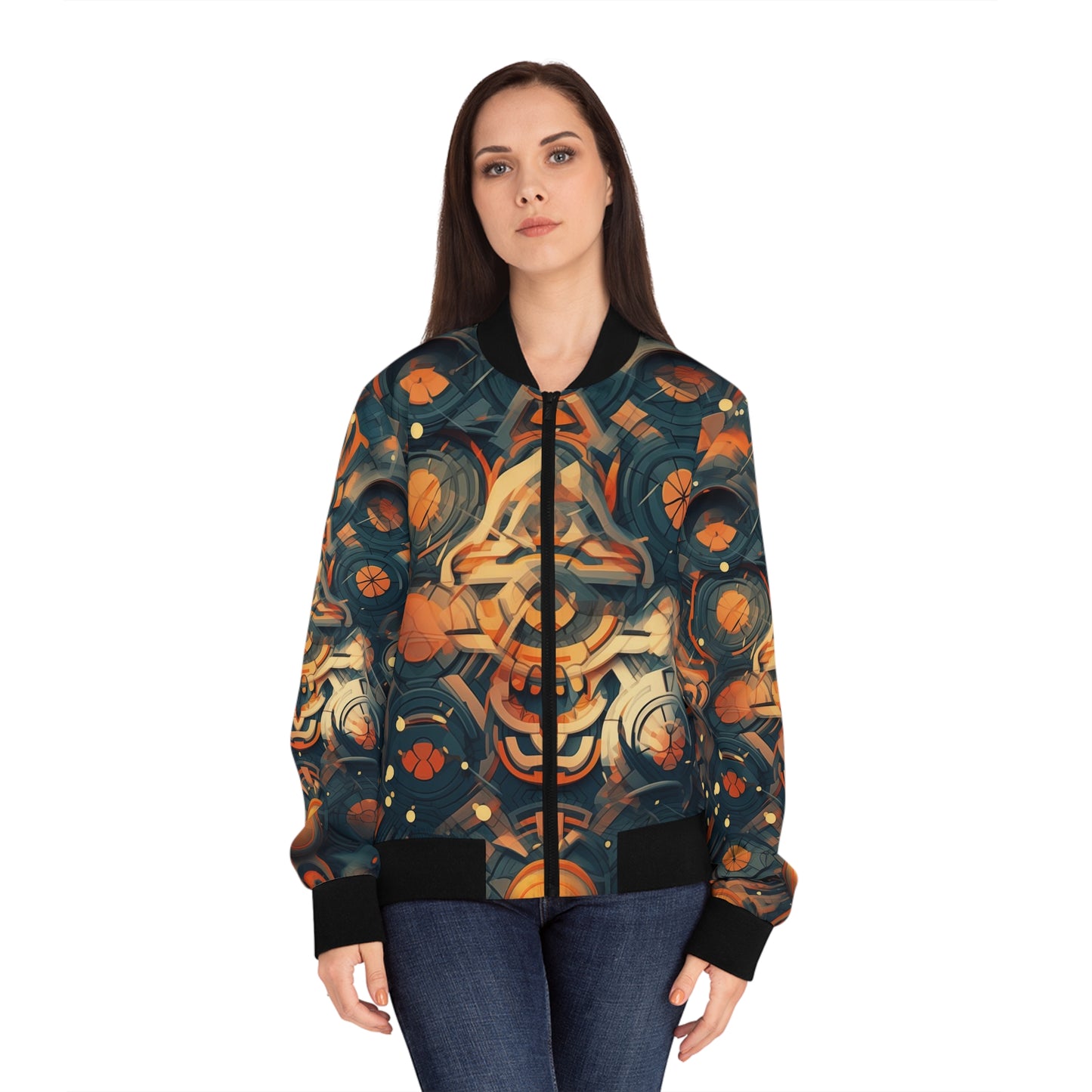 Women's Bomber Jacket - Snow trooper Double Exposure