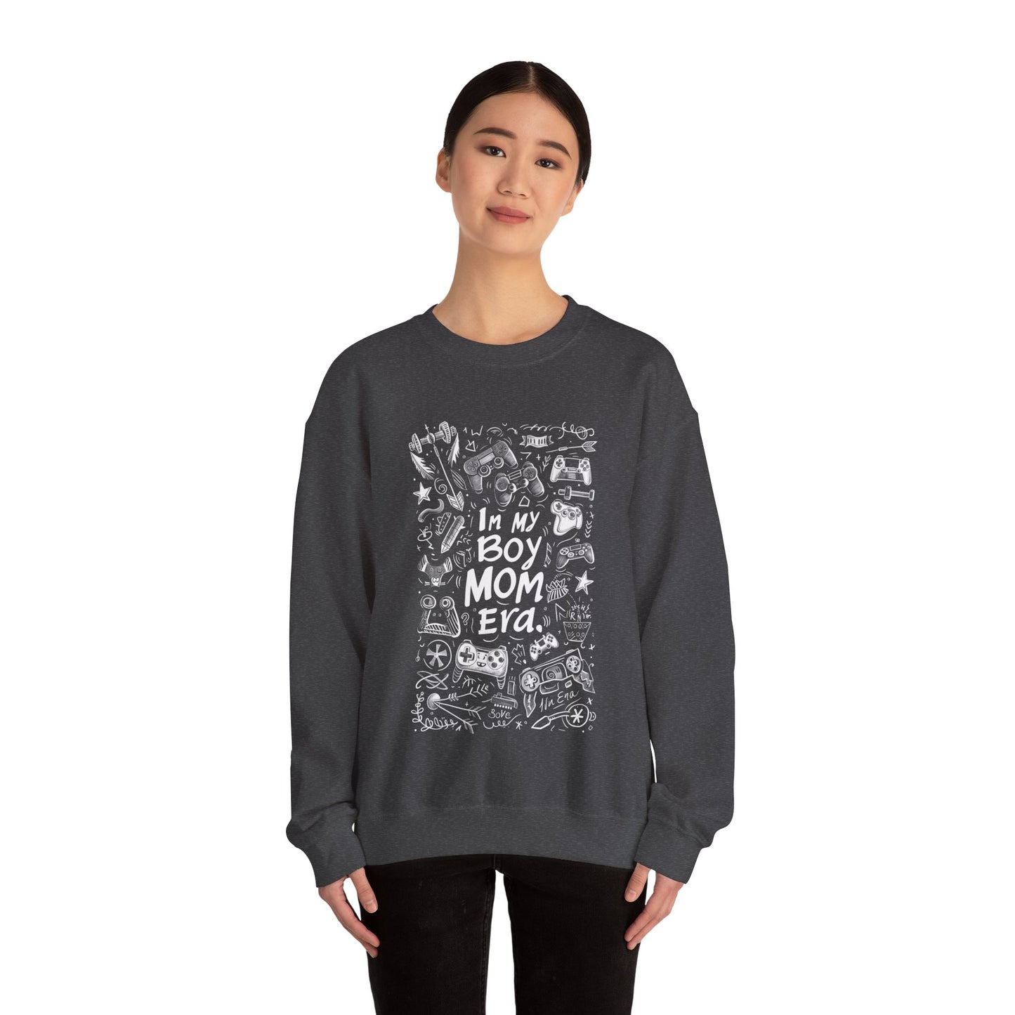 Unisex Heavy Blend™ Crewneck Sweatshirt - In My Boy Mom Era - Gamer