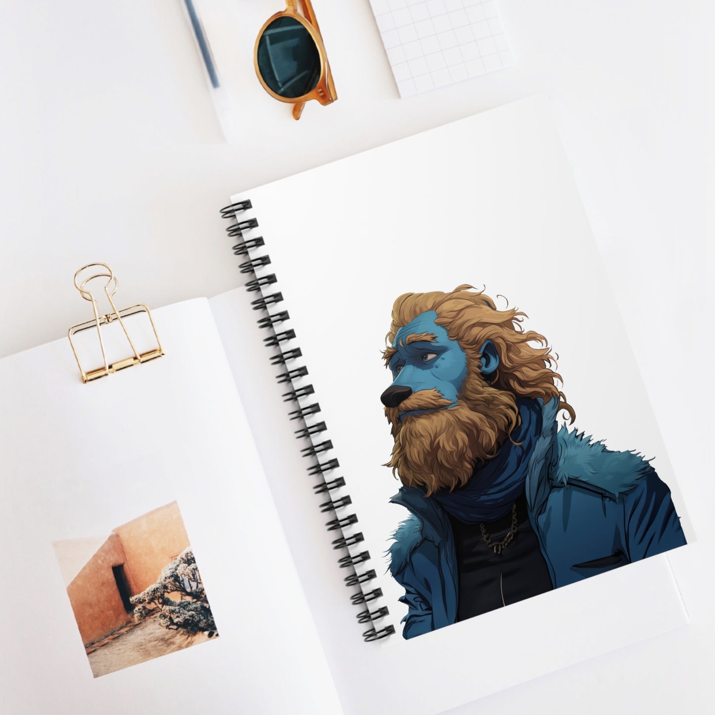 Spiral Notebook with Ruled Line - Bluey Tormund