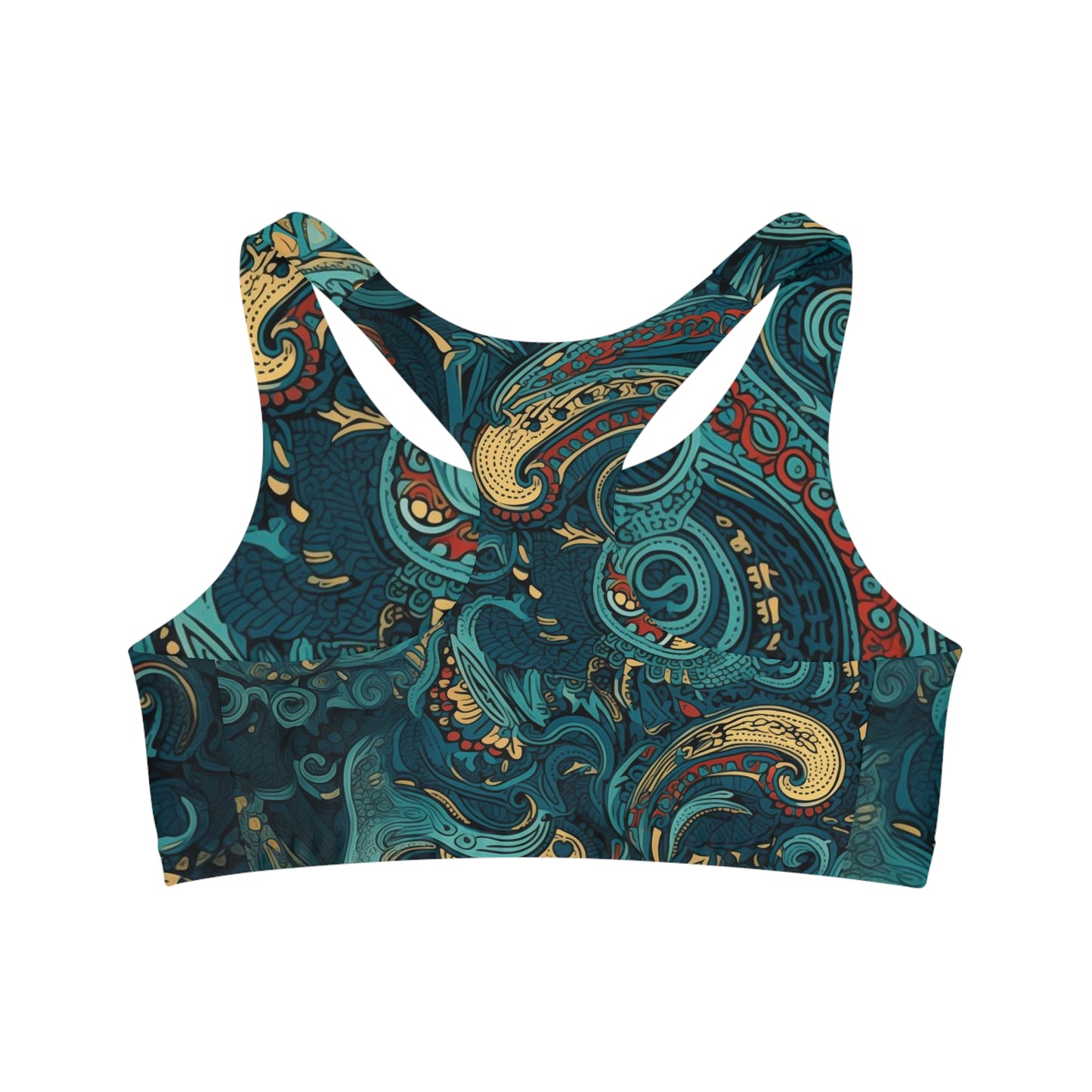 Sports Bra - Martine Trikonasana Paisley