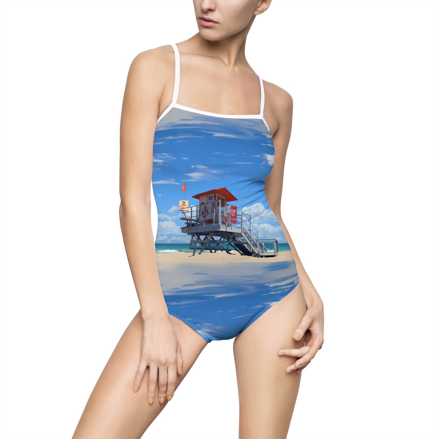 One-piece Swimsuit - Love and Santa Monica