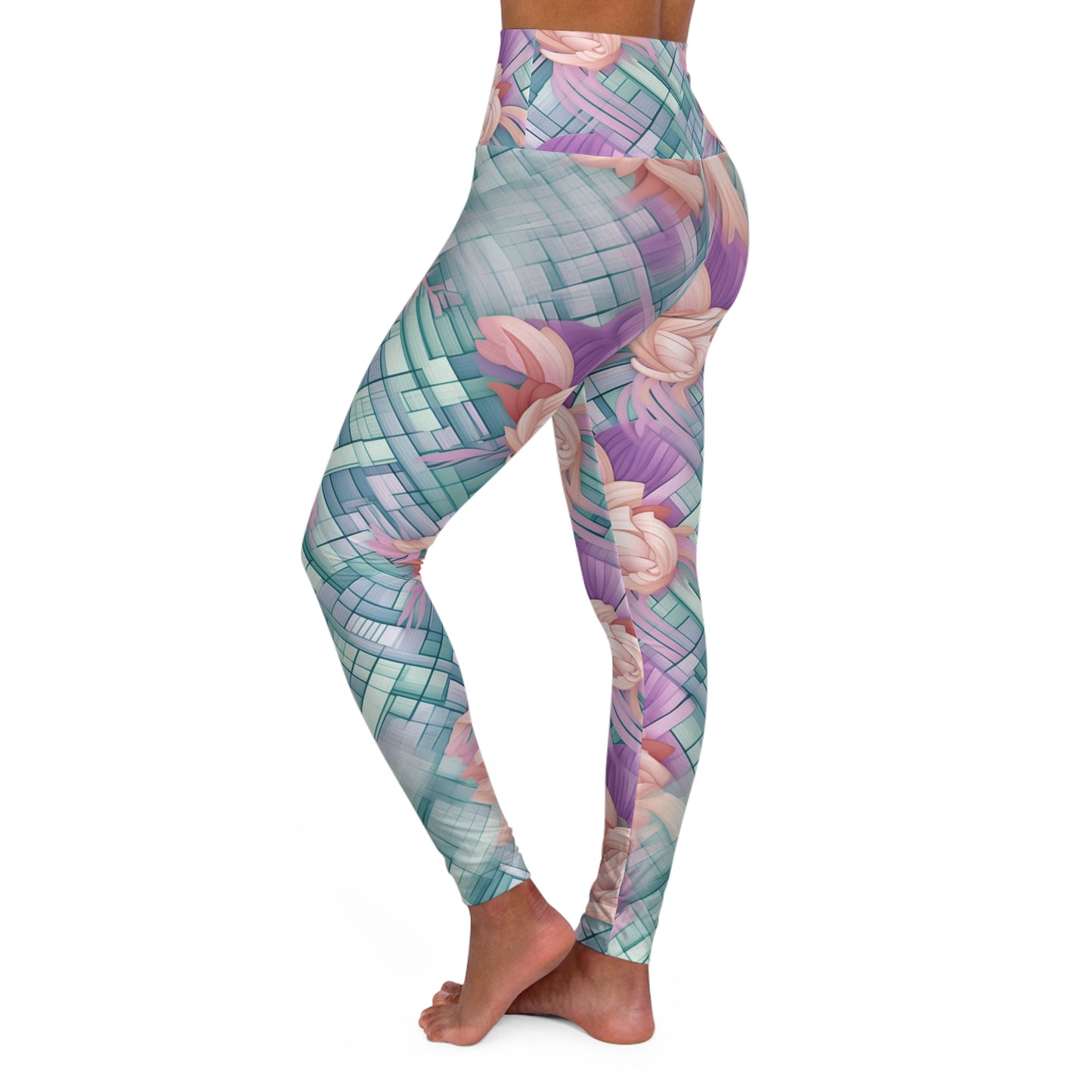 High Waisted Leggings - Cassian Madras