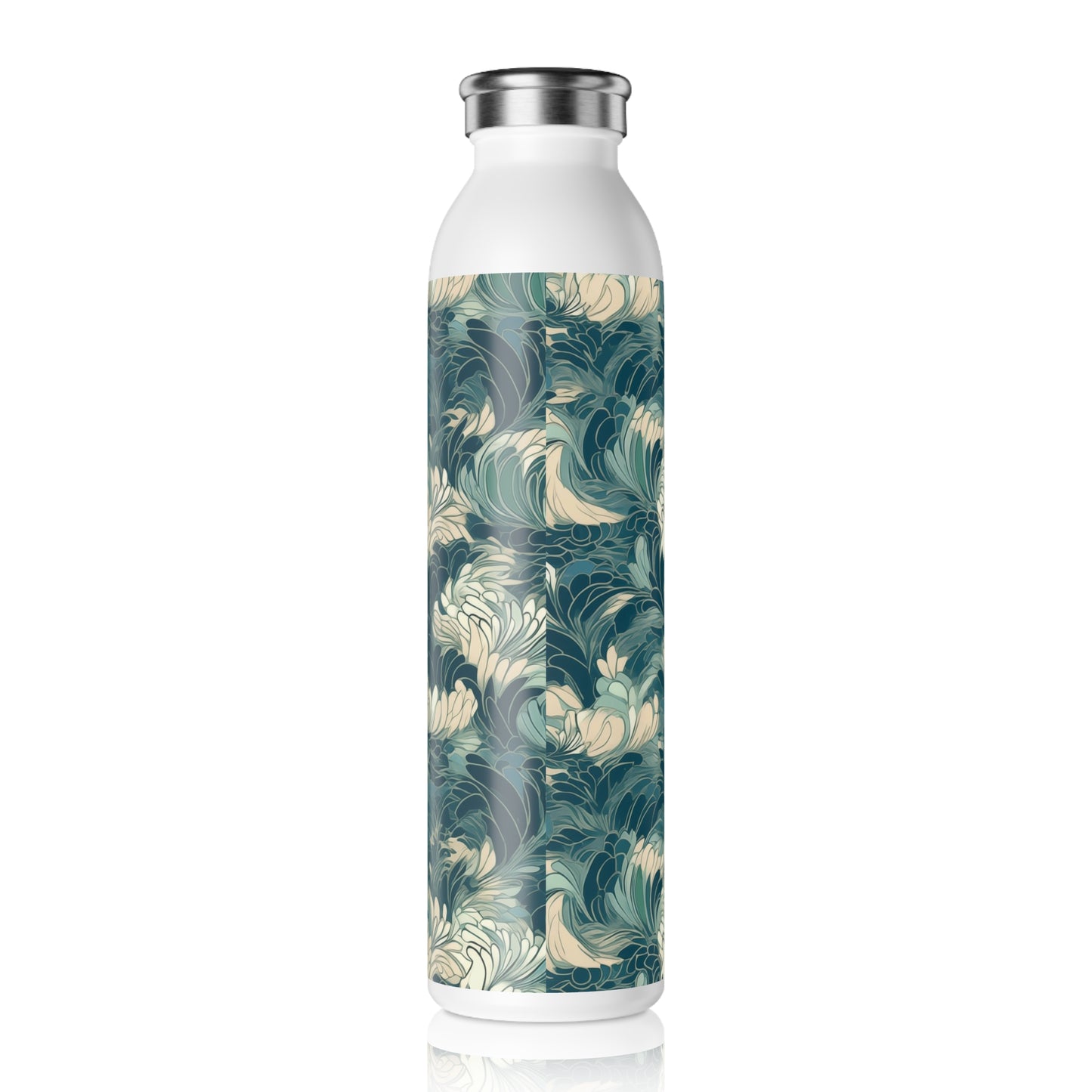 Slim Water Bottle - Gregoria Ustrasana Chinoiserie