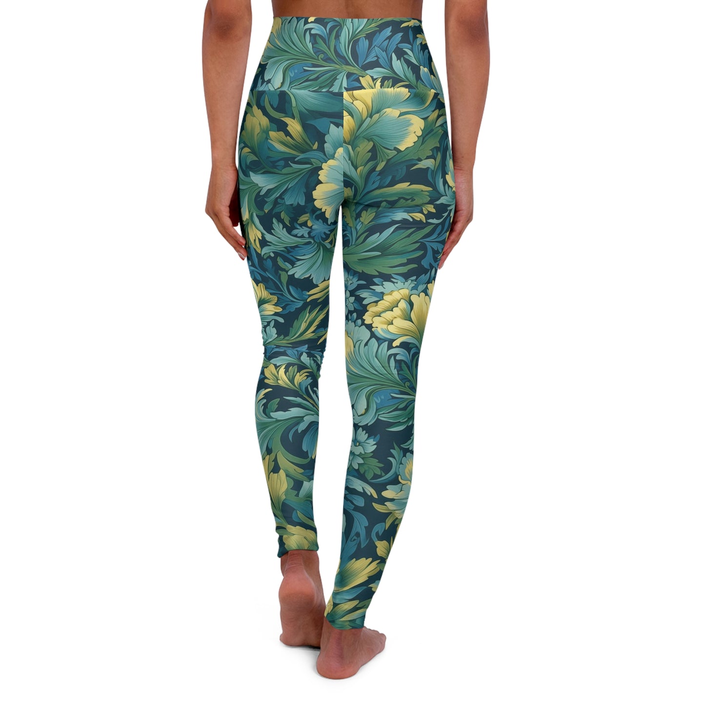 High Waisted Leggings - Elric Giverny Chintz