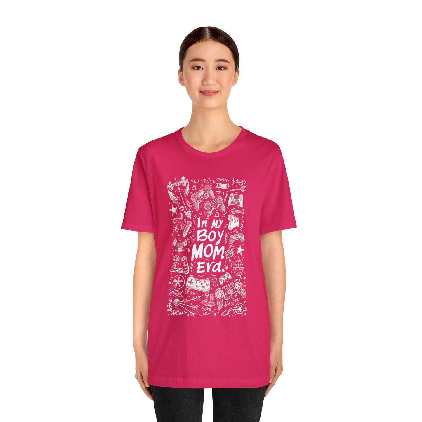 Unisex Jersey Short Sleeve Tee - In My Boy Mom Era - Gamer