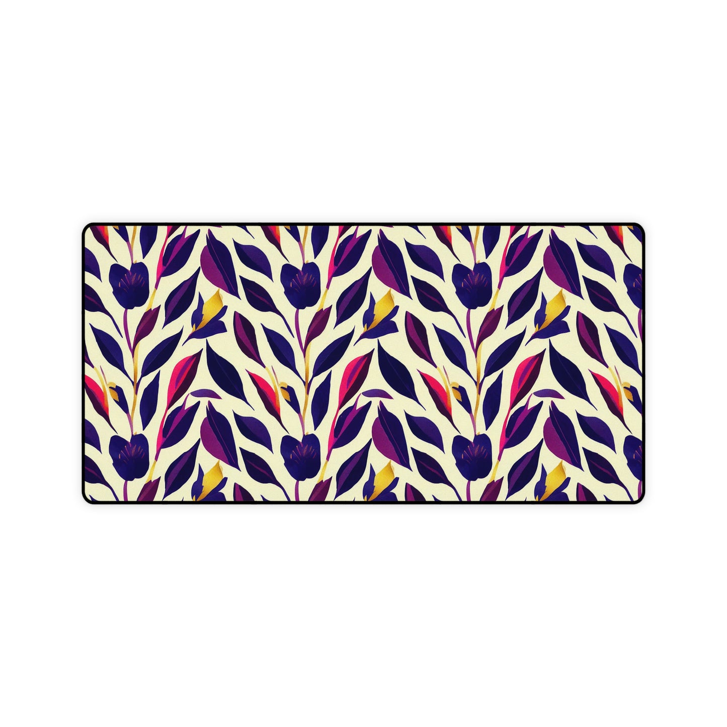Desk Mat - Violet Flourish Damask