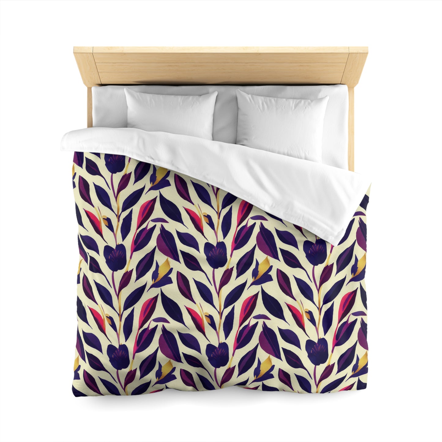 Violet Flourish Damask - Duvet Cover