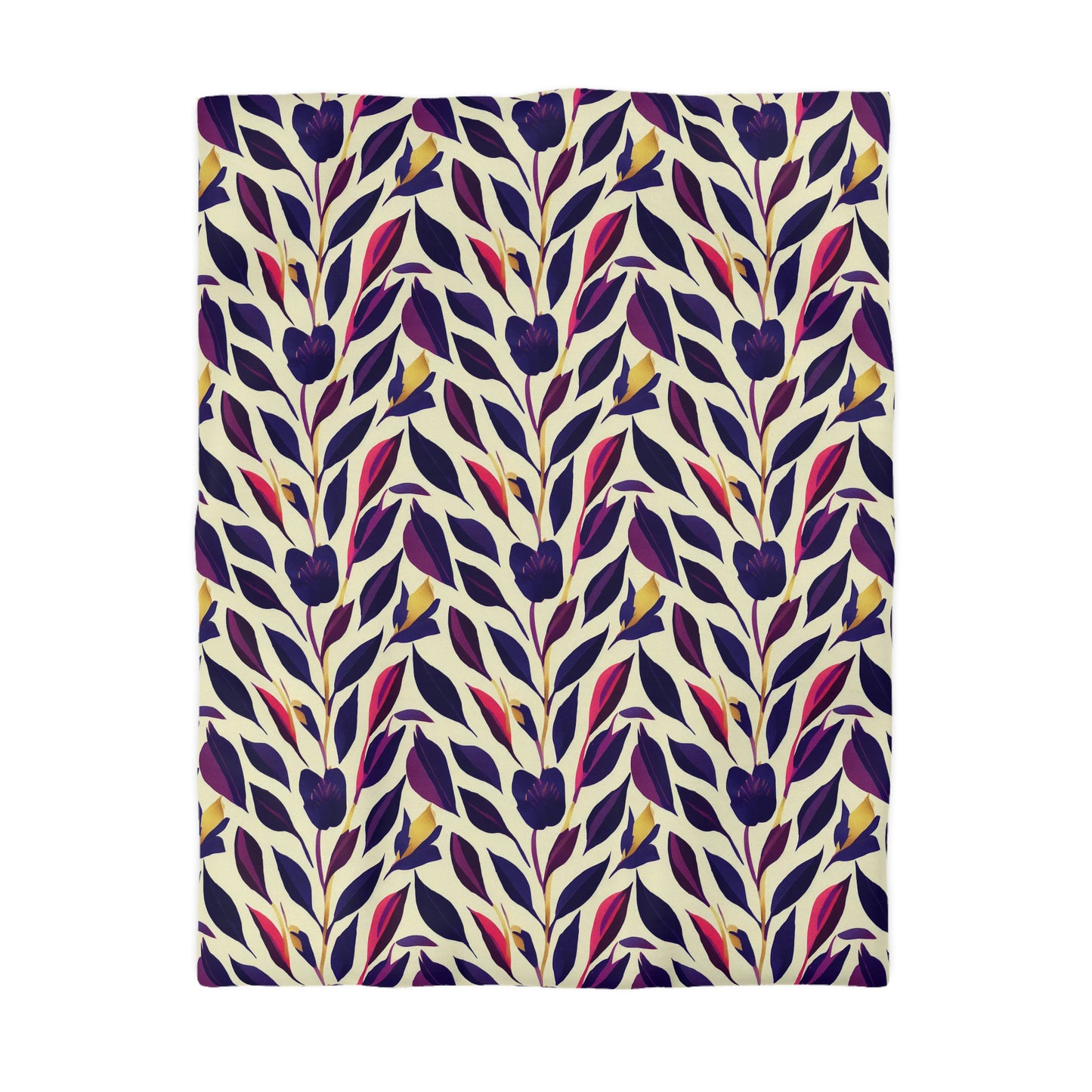 Violet Flourish Damask - Duvet Cover