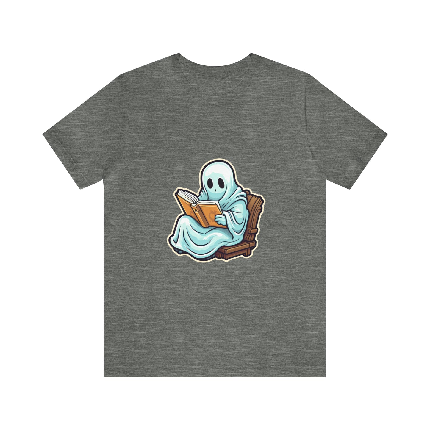 Ghost Reading Books Tee Shirt, Halloween Teacher Gift, Librarian, Ghost, Halloween Tee