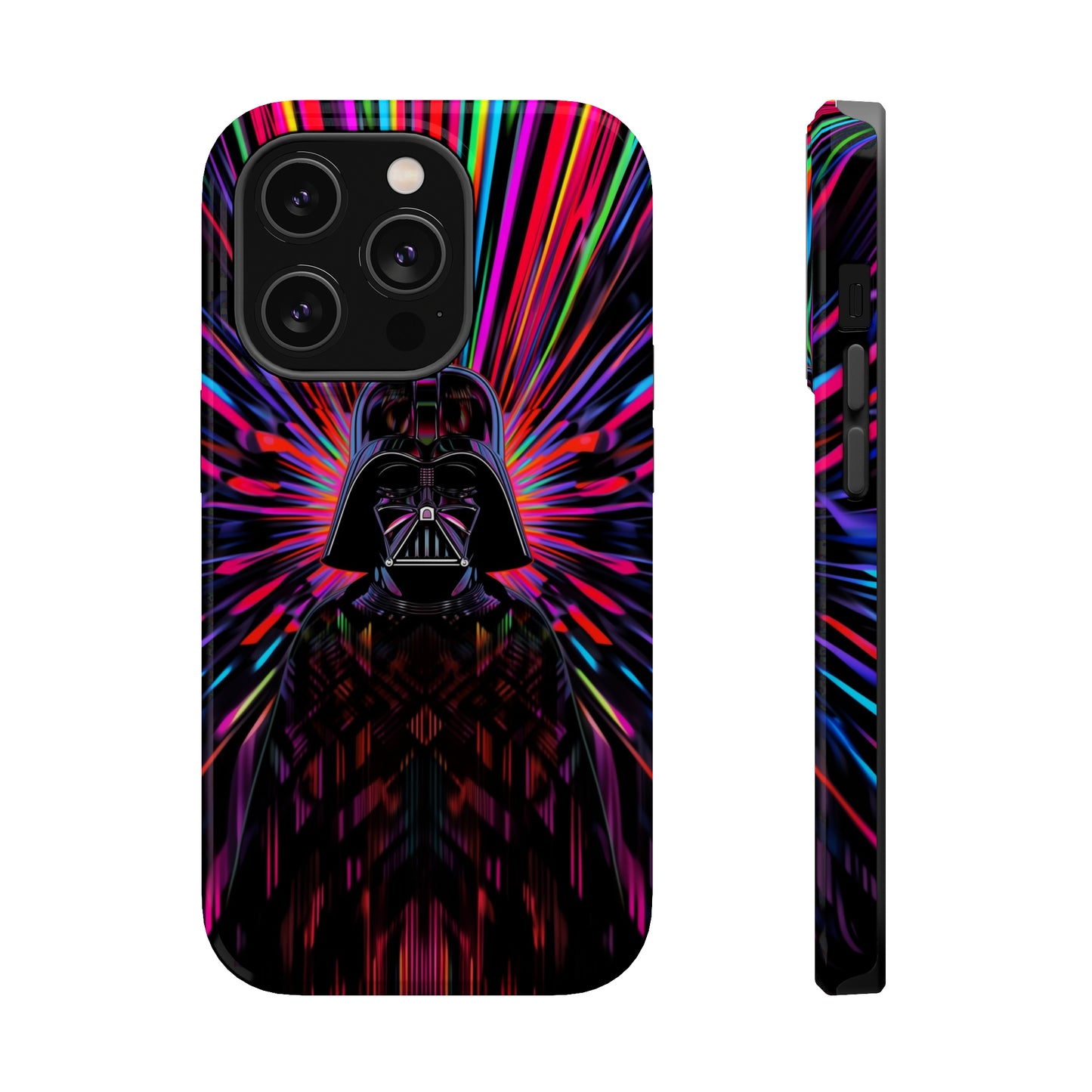 MagSafe Tough iPhone Case - Darth Vader Op Art Vintage
