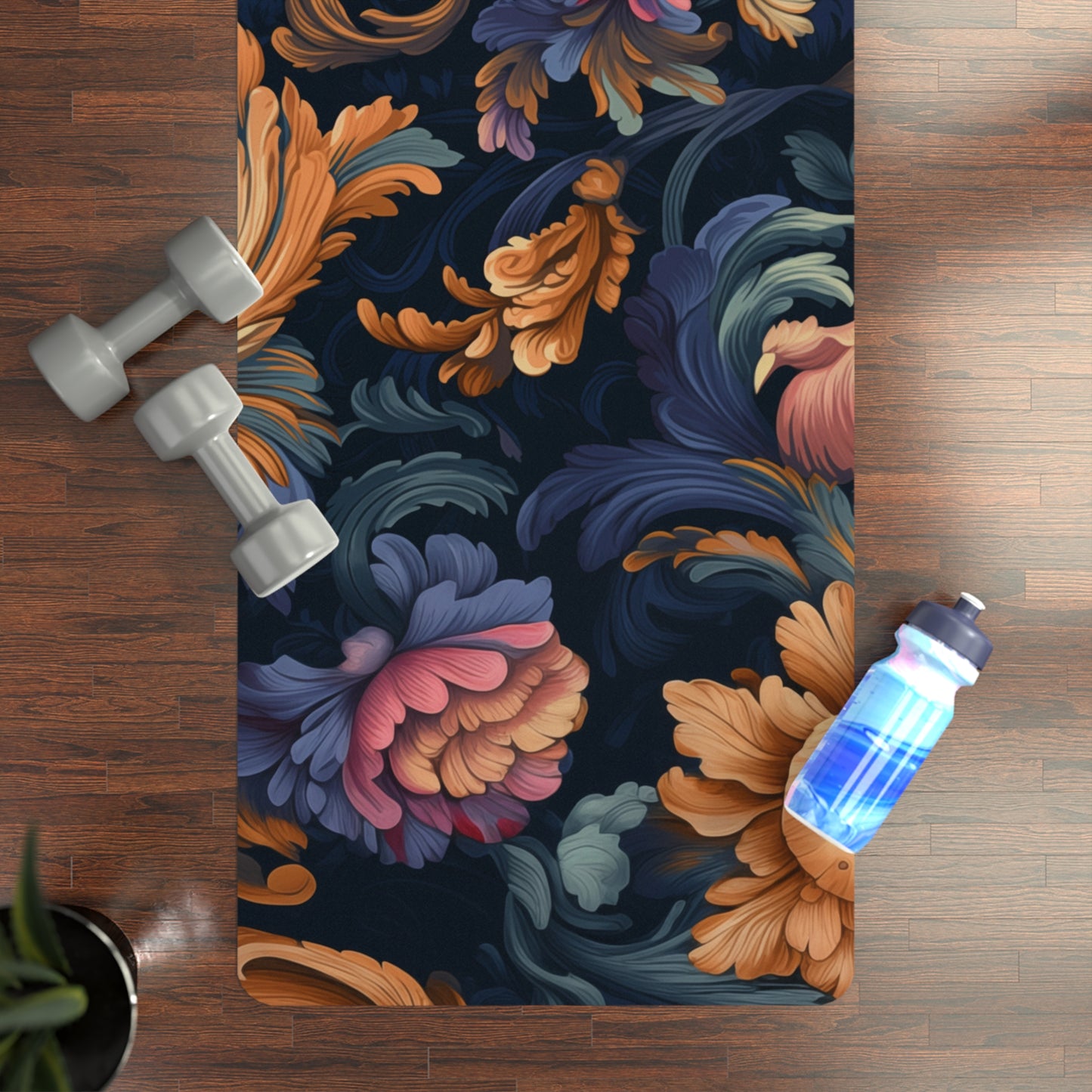Rubber Yoga Mat- Sappho Paris Jacobean