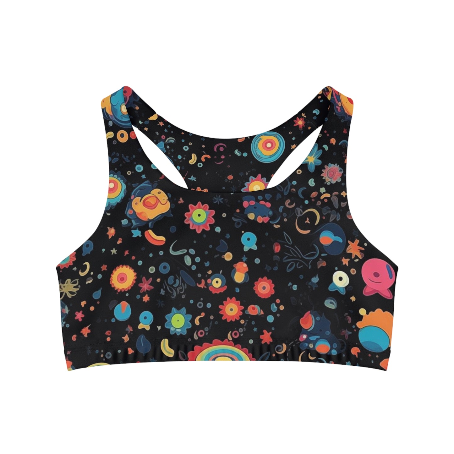 Sports Bra - Peregrine Matsyasana 70s Sci Fi Nebula