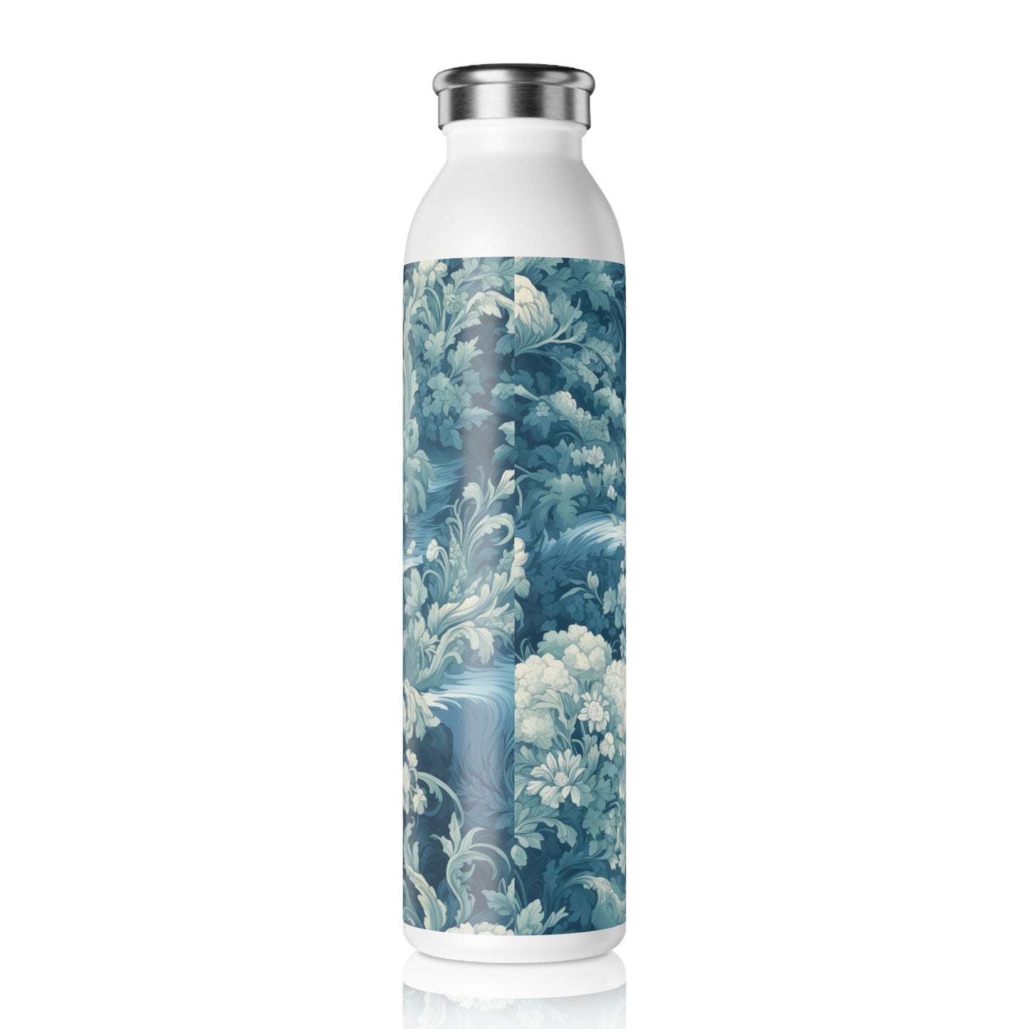 Slim Water Bottle - Modern Parisian Jouy