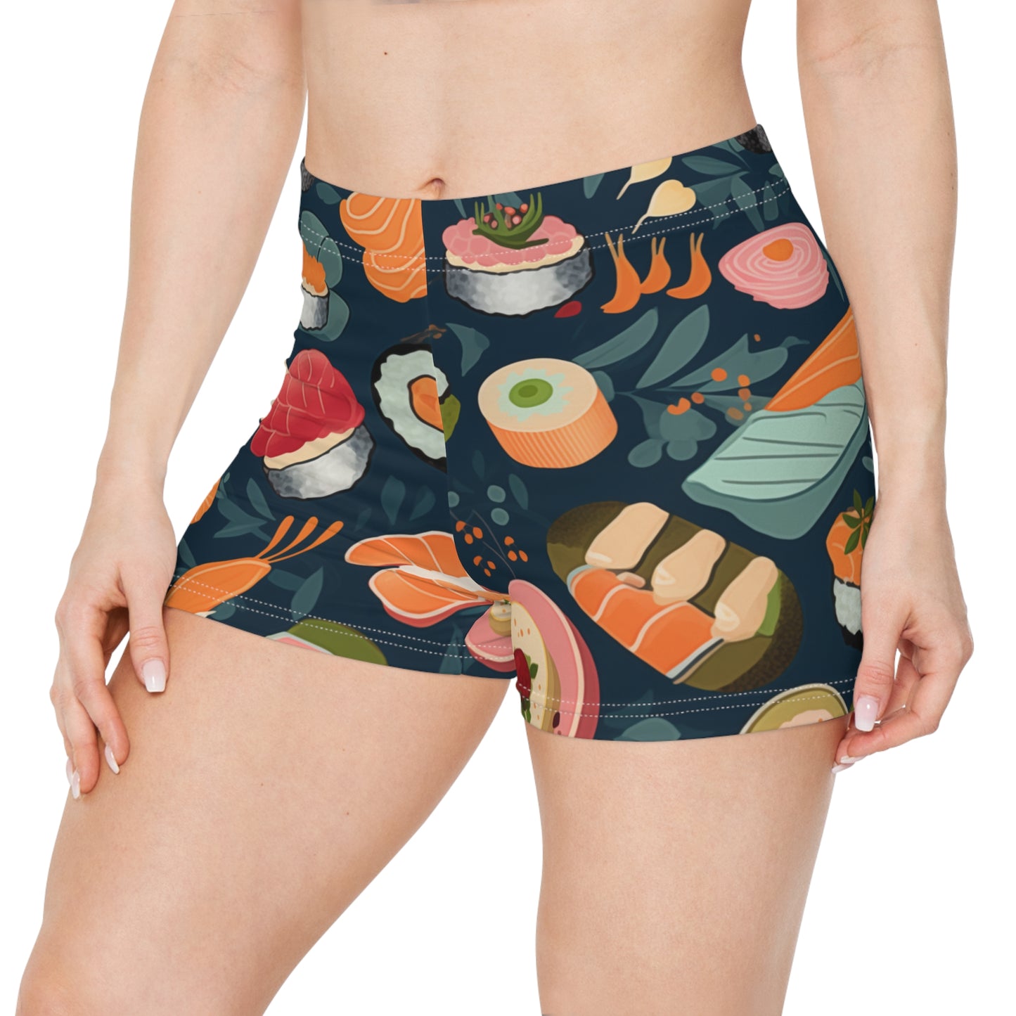Workout Shorts - Regina Coyoacan Cute Sushi