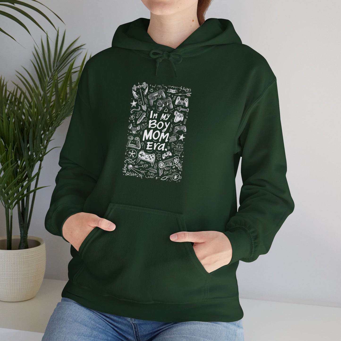 Unisex Heavy Blend™ Hooded Sweatshirt - In My Boy Mom Era - Gamer