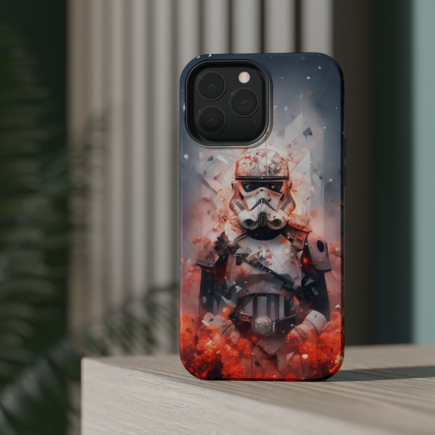 MagSafe Tough iPhone Case - Snow trooper Double Exposure