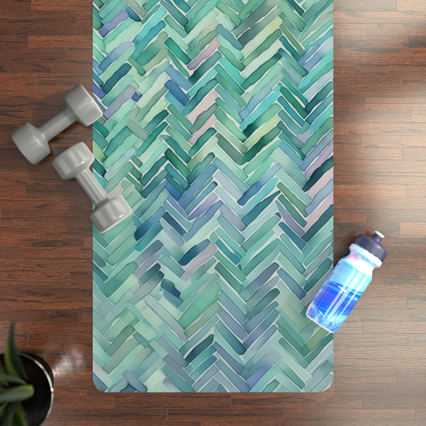 Rubber Yoga Mat- Piers Orleans Herringbone