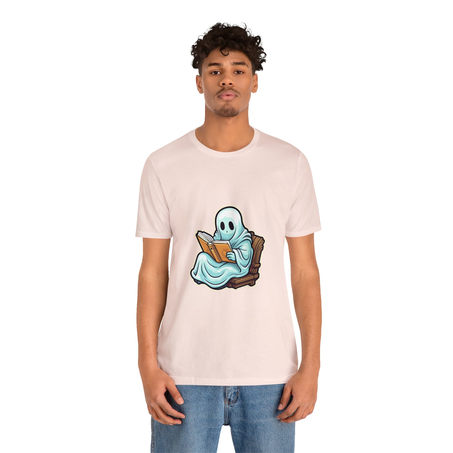 Ghost Reading Books Tee Shirt, Halloween Teacher Gift, Librarian, Ghost, Halloween Tee