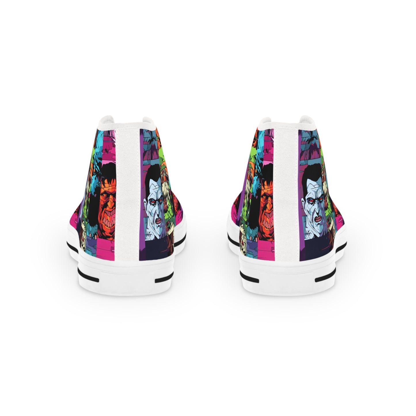 Men's High Top Sneakers - Spooky Monsters Anime Beta