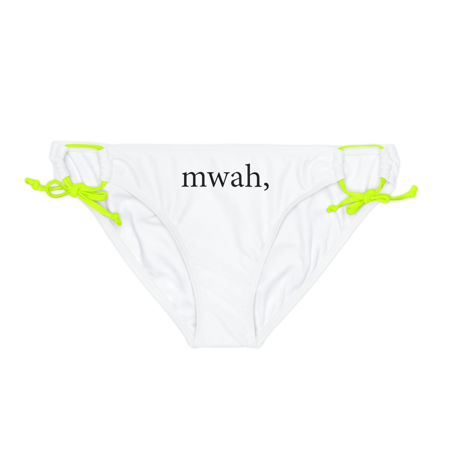 Loop Tie Side Bikini Bottom (AOP) - mwah, no bars.