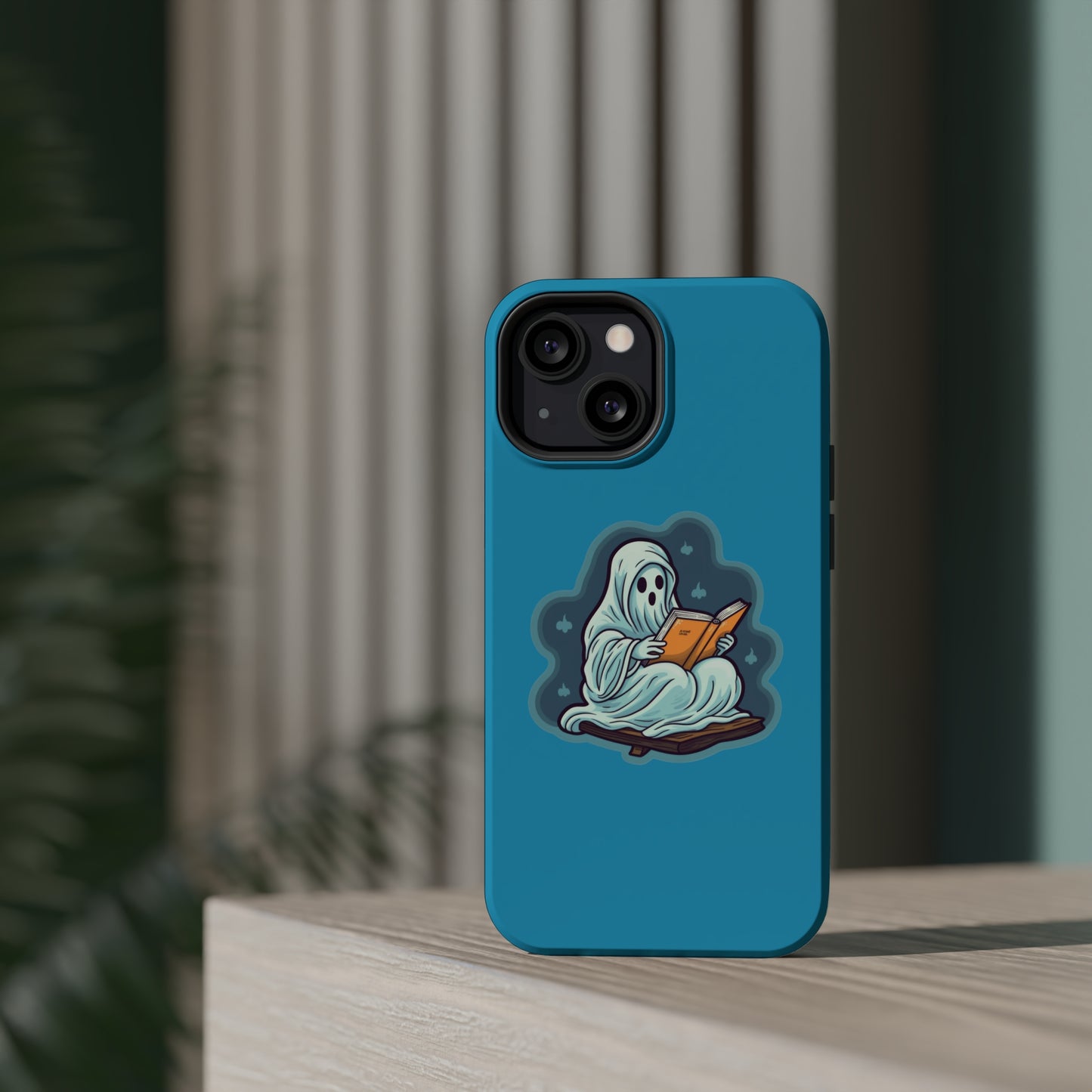 Bookish Ghost Phone Case, Halloween Literary iPhone Case, Teacher's Halloween Present, Librarian Themed Phone Case, Spooky Ghost iPhone Case