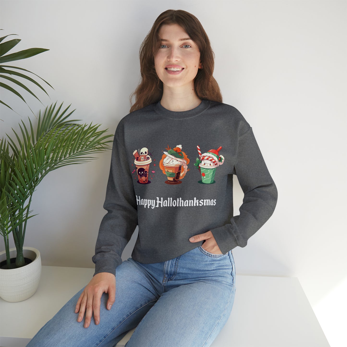 Happy Hallothanksmas - Unisex Heavy Blend™ Sweatshirt