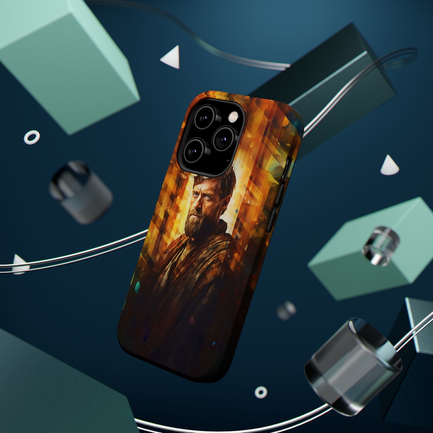 MagSafe Tough iPhone Case - Obi Wan Kenobi Abstract Expressionism