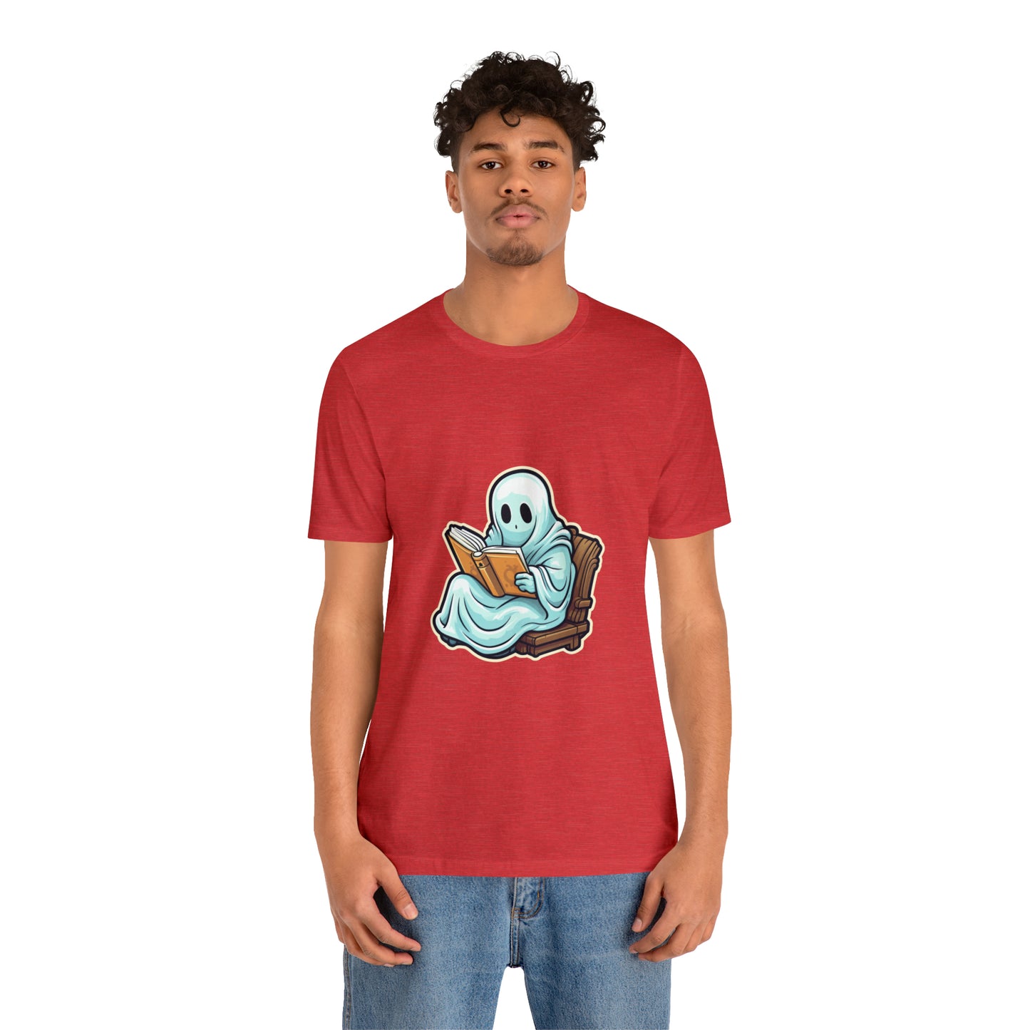 Ghost Reading Books Tee Shirt, Halloween Teacher Gift, Librarian, Ghost, Halloween Tee