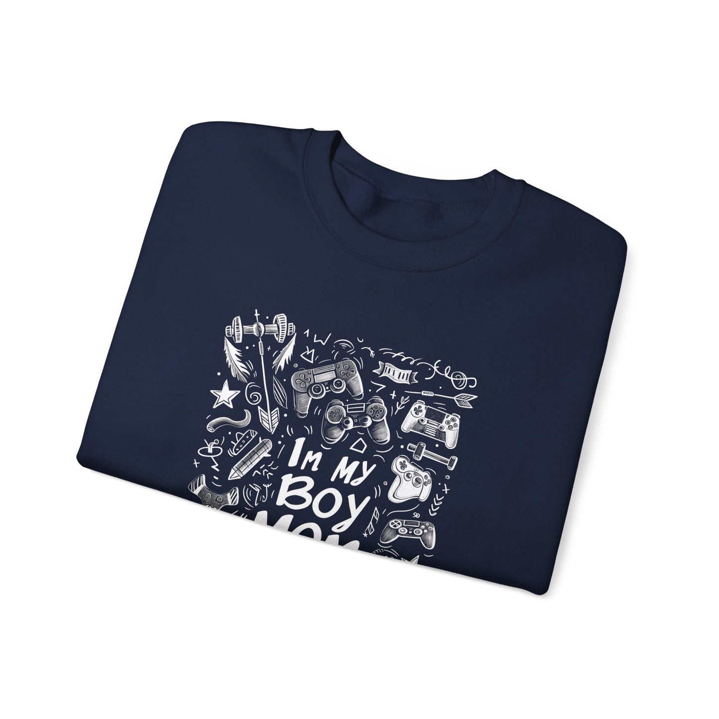 Unisex Heavy Blend™ Crewneck Sweatshirt - In My Boy Mom Era - Gamer