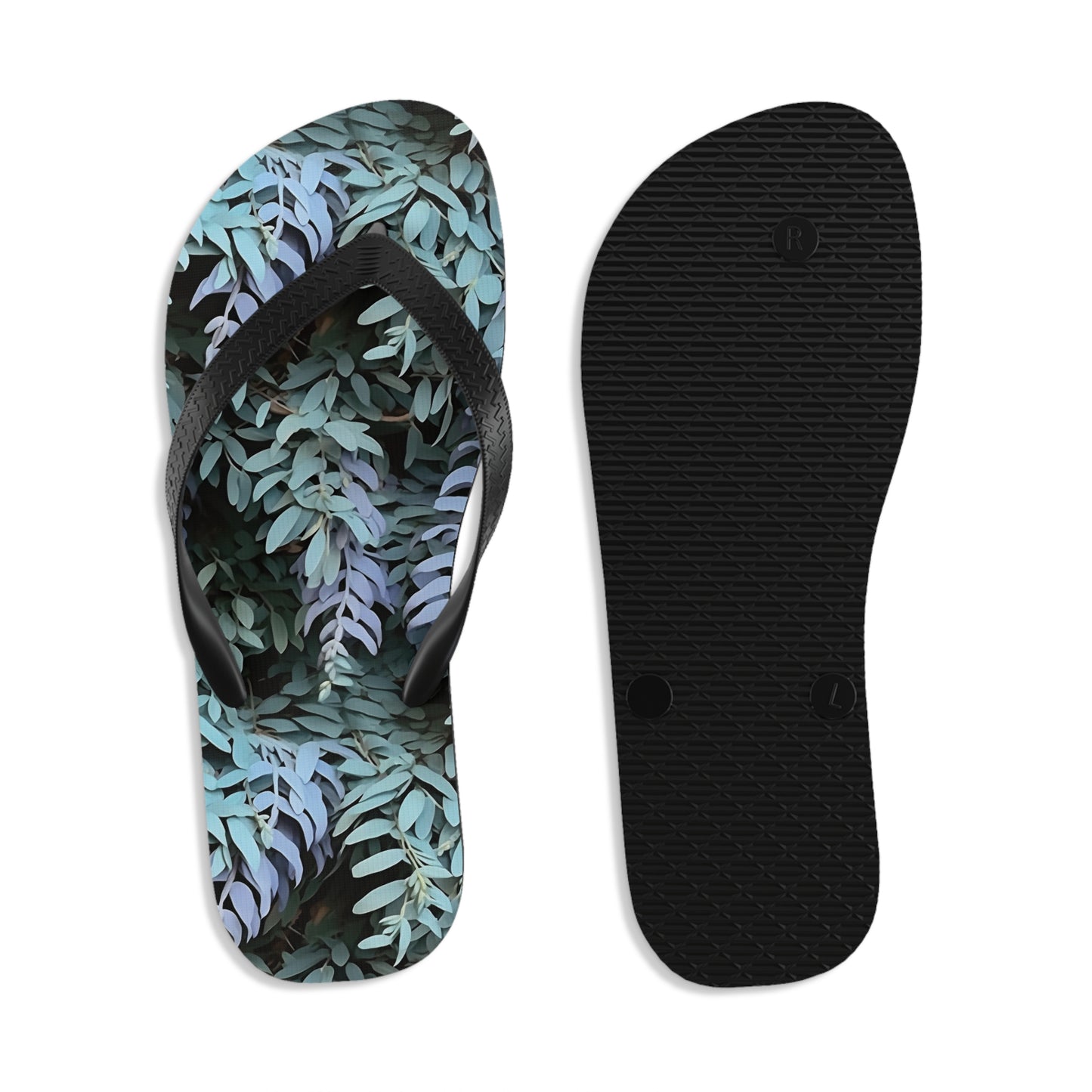 Unisex Flip-Flops - Purple Sage, Purple Sage