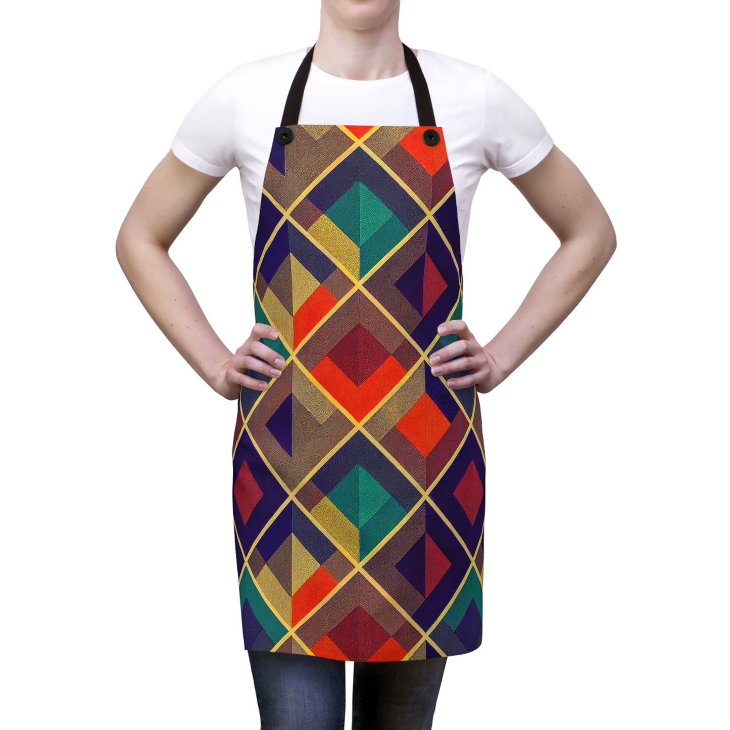 Canvas Apron - Herringbone Kaleidoscope