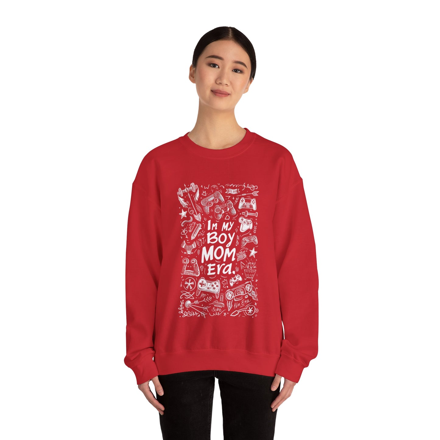 Unisex Heavy Blend™ Crewneck Sweatshirt - In My Boy Mom Era - Gamer