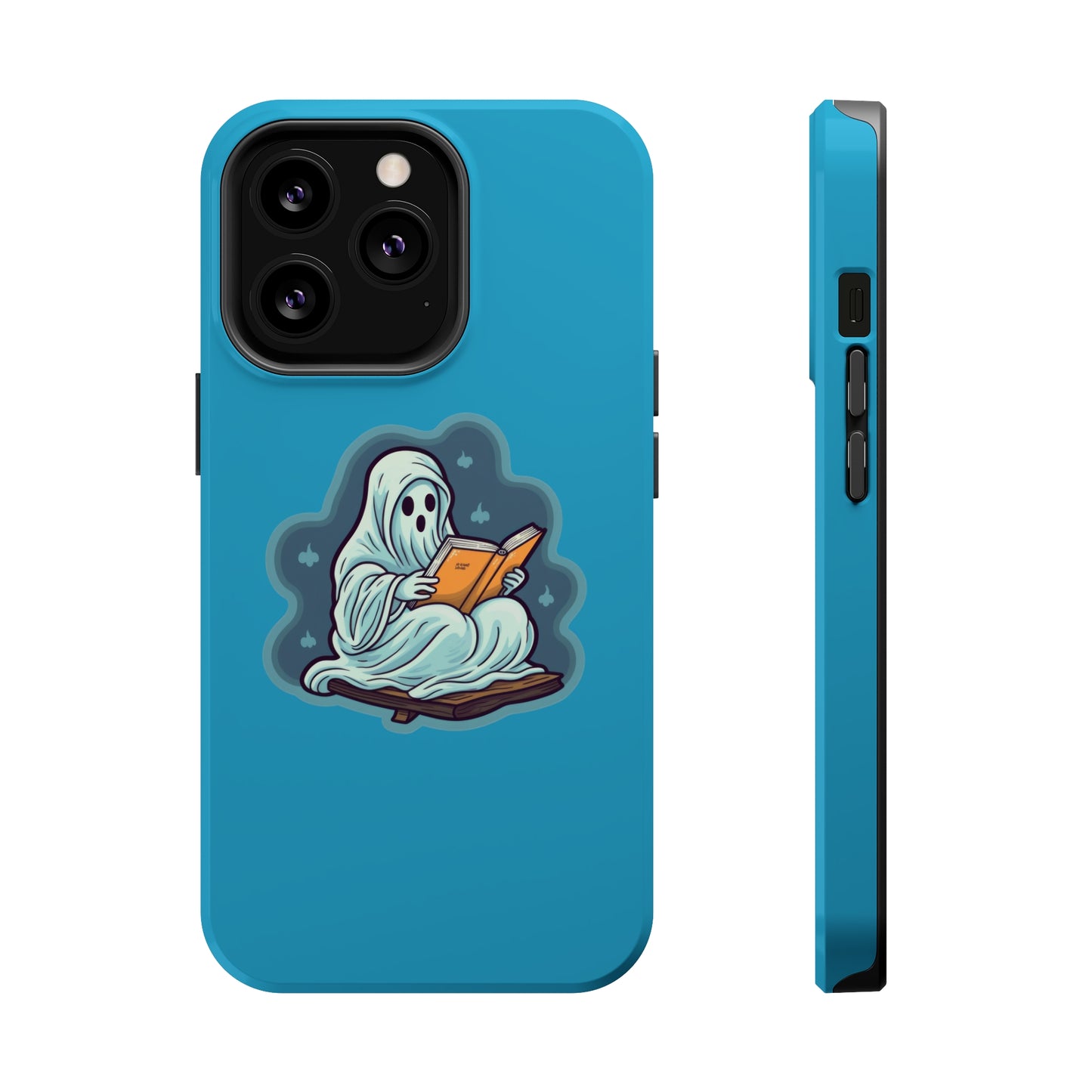 Bookish Ghost Phone Case, Halloween Literary iPhone Case, Teacher's Halloween Present, Librarian Themed Phone Case, Spooky Ghost iPhone Case