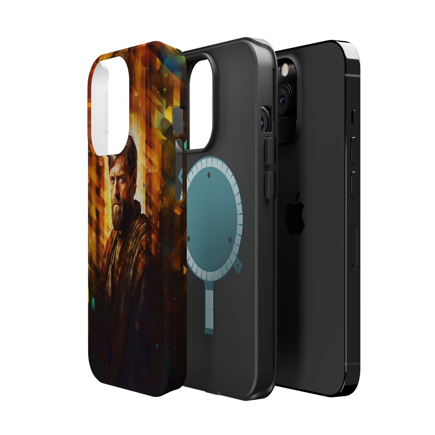 MagSafe Tough iPhone Case - Obi Wan Kenobi Abstract Expressionism