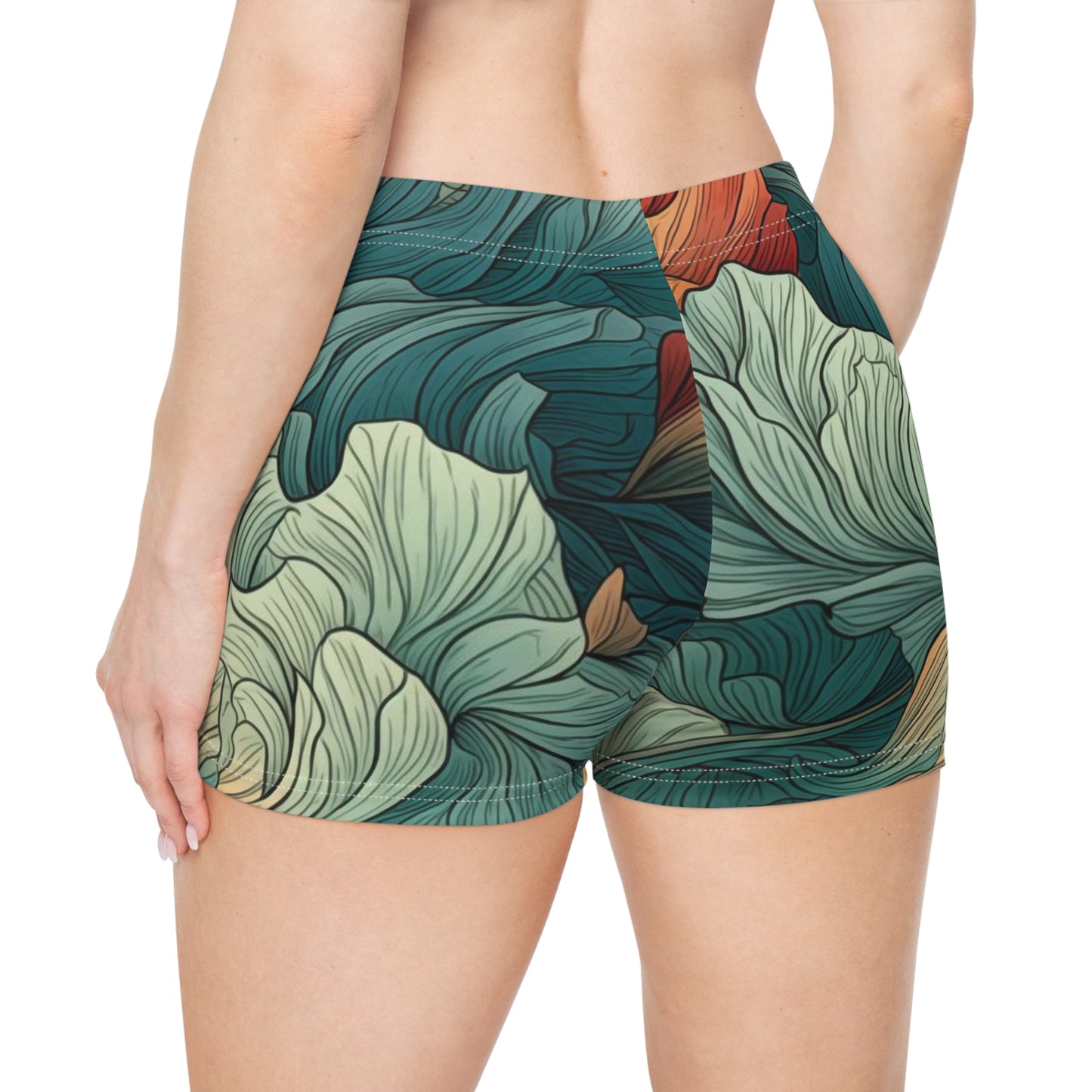 Workout Shorts - Camellia Parisian