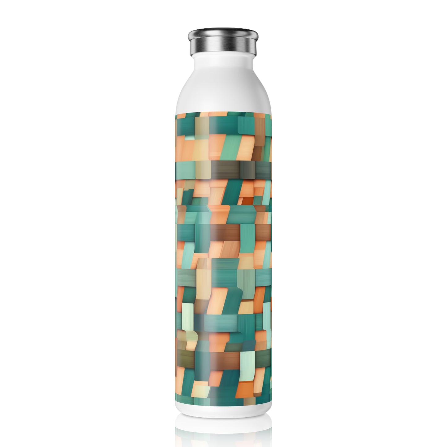 Slim Water Bottle - Euphemia Livorno Basketweave