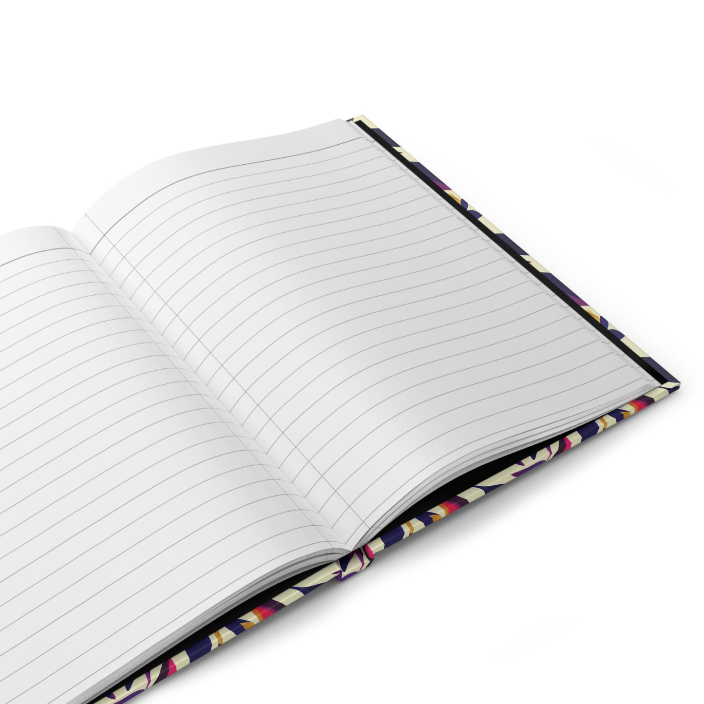 Hardcover Journal Matte - Violet Flourish Damask