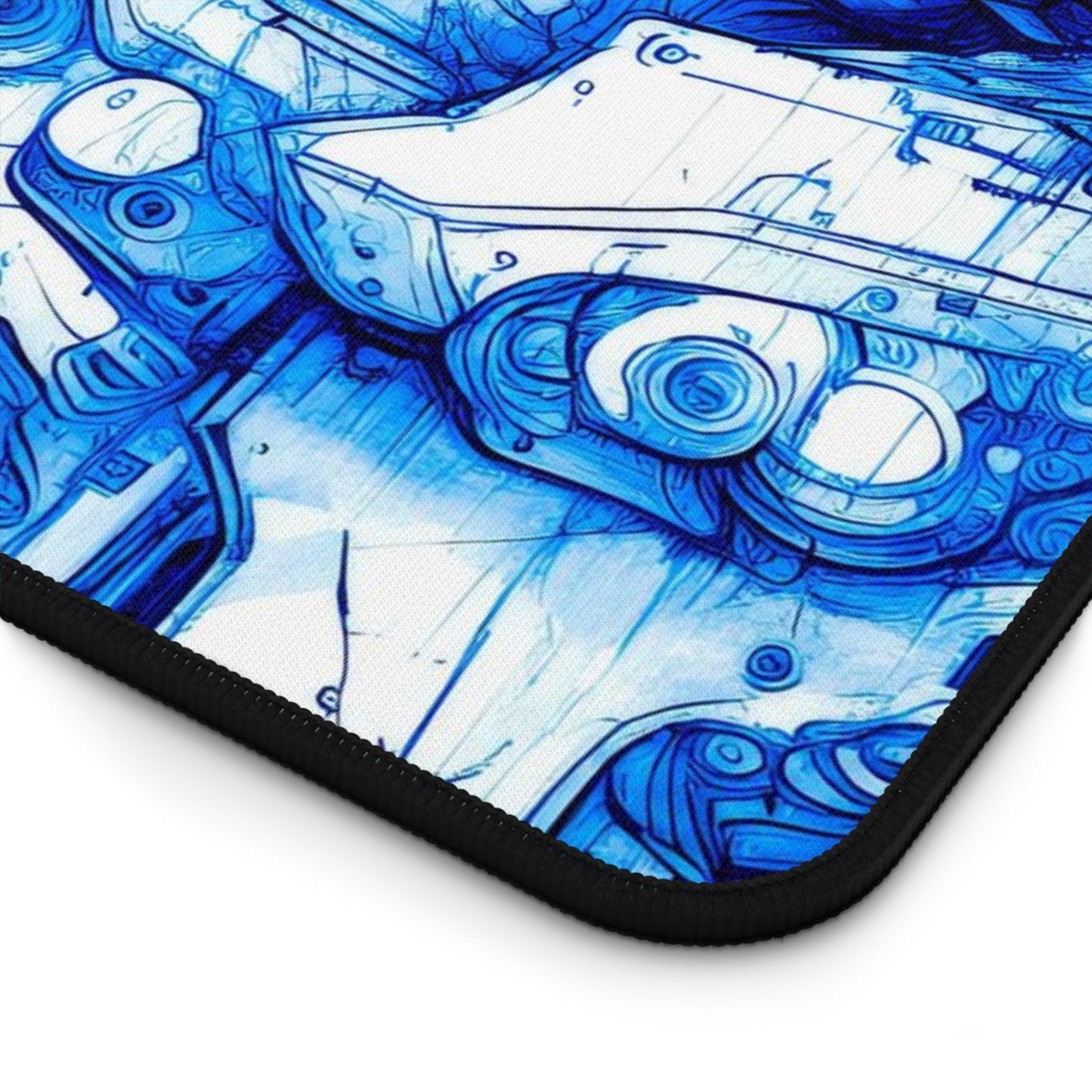Desk Mat - Mecha Blueprint