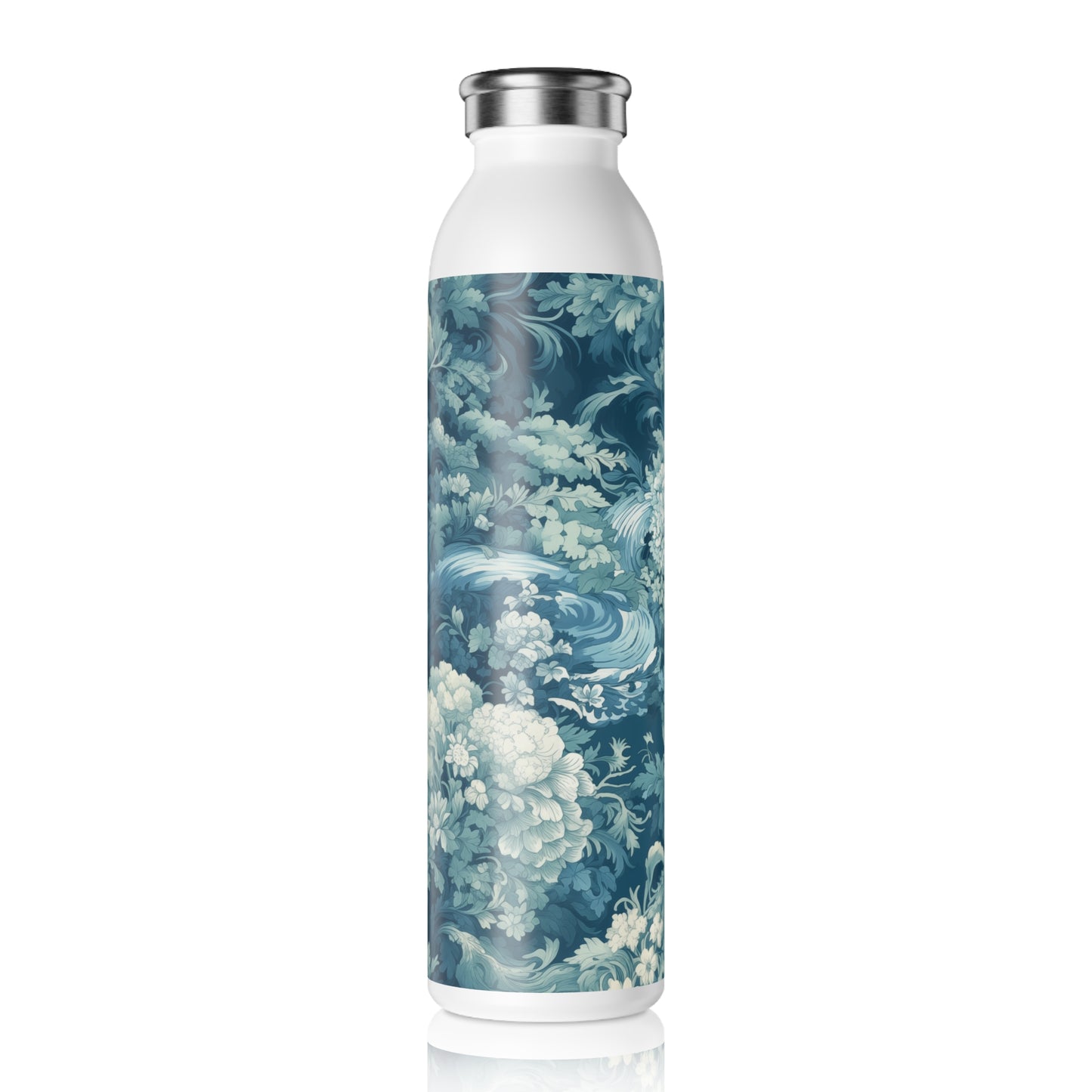 Slim Water Bottle - Modern Parisian Jouy
