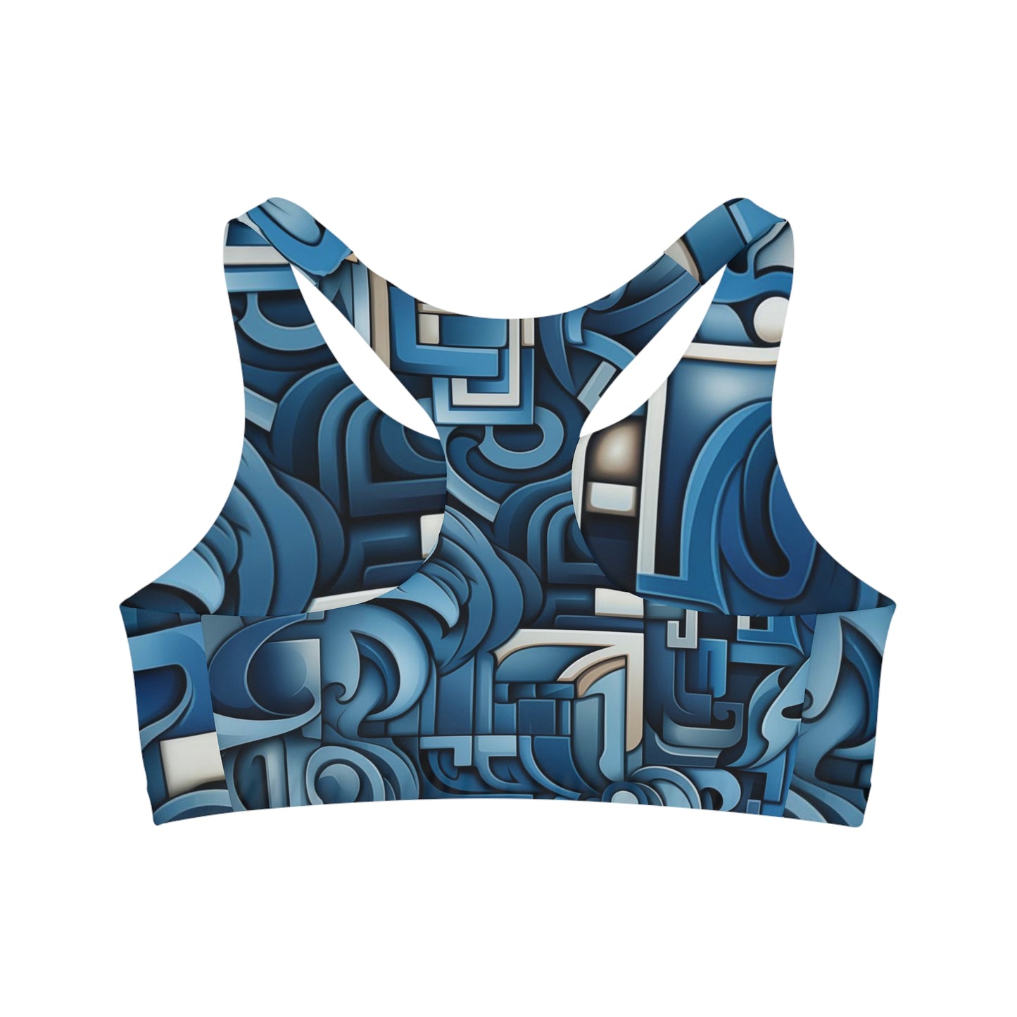 Sports Bra - Ginevra Bhujangasana Greek Key
