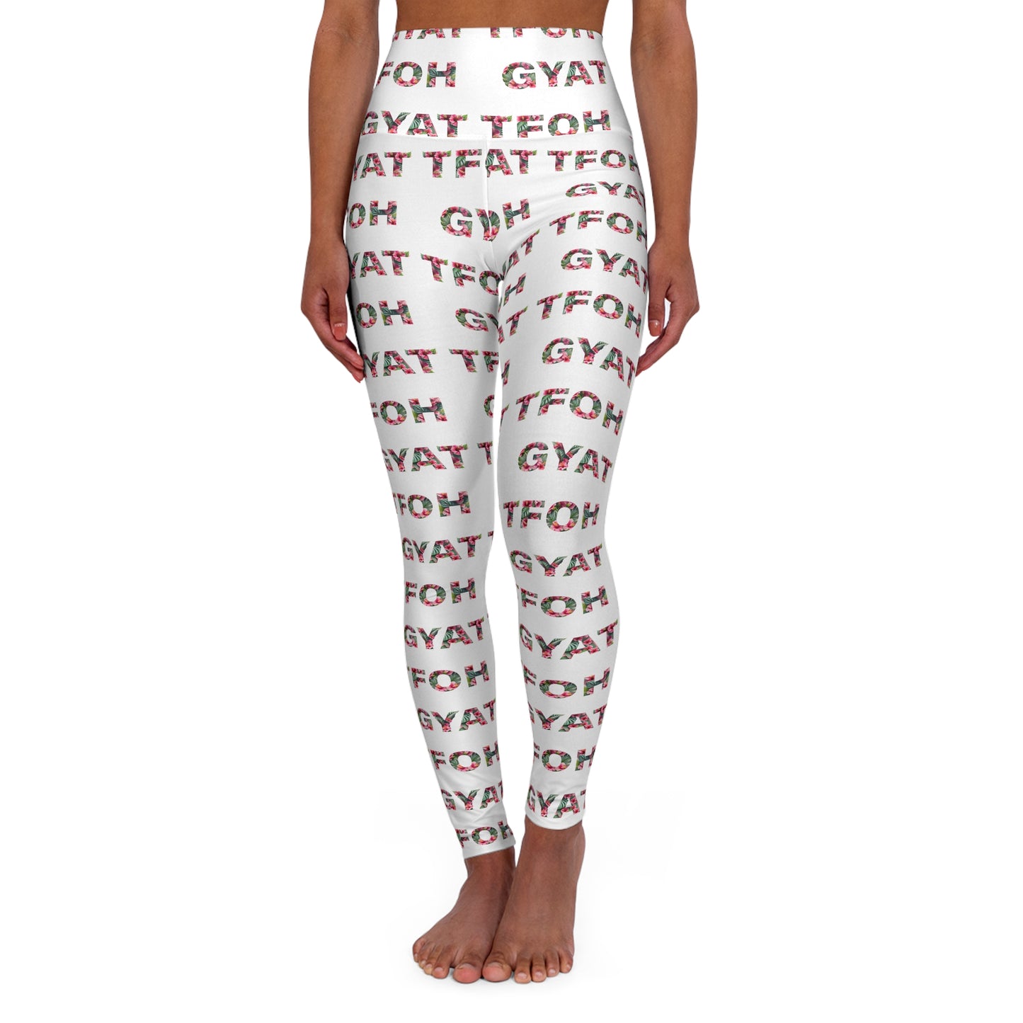 High Waisted Leggings | GYAT TFOH Hawaiian Hibiscus