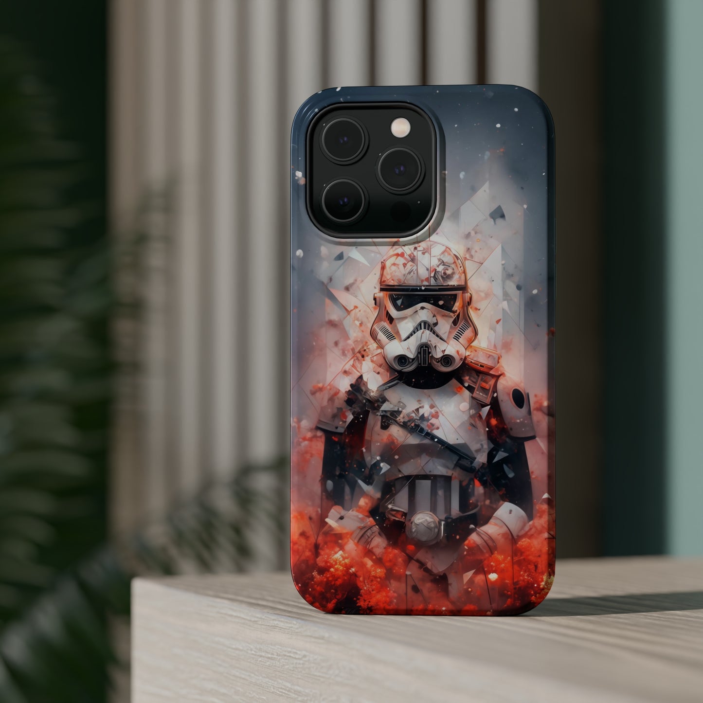 MagSafe Tough iPhone Case - Snow trooper Double Exposure